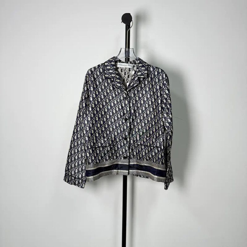 Dior Dior Color Block Silk Cardigan for Women 0089 Size XS / US 0-2 / IT 36-38 - 1 Thumbnail