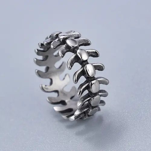 Avant Garde x Jewelry Skull Crazy Jewelry Rings Open Ring (Size 7-13) in Silver, Men's