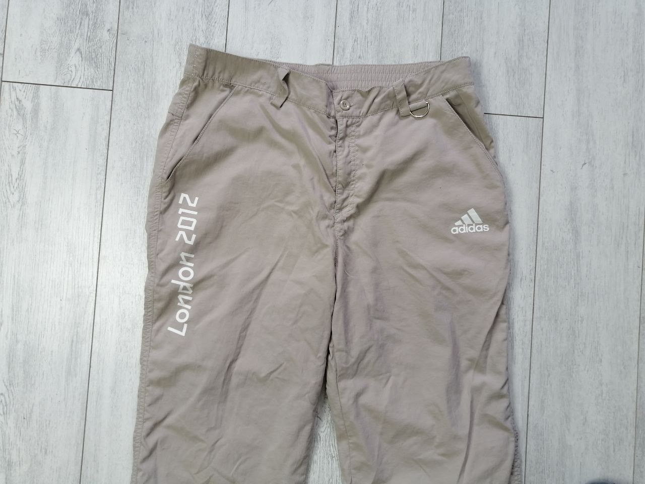 Adidas × Vintage Adidas London 2012 Vintage Mens Nylon Pants Size US 34 / EU 50 - 2 Thumbnail