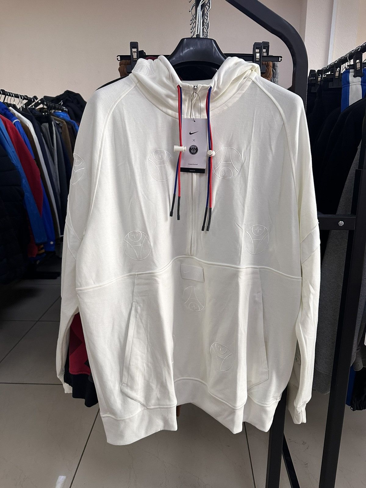 Nike Vintage Nike PSG Paris Jordan soccer jacket hoodie monogram Size US XL / EU 56 / 4 - 1 Thumbnail