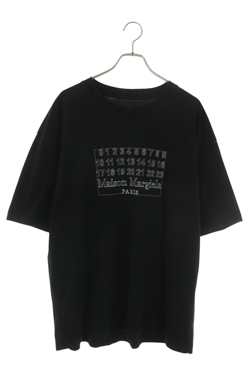 Maison Margiela Maison Margiela upside down logo black T-shirt