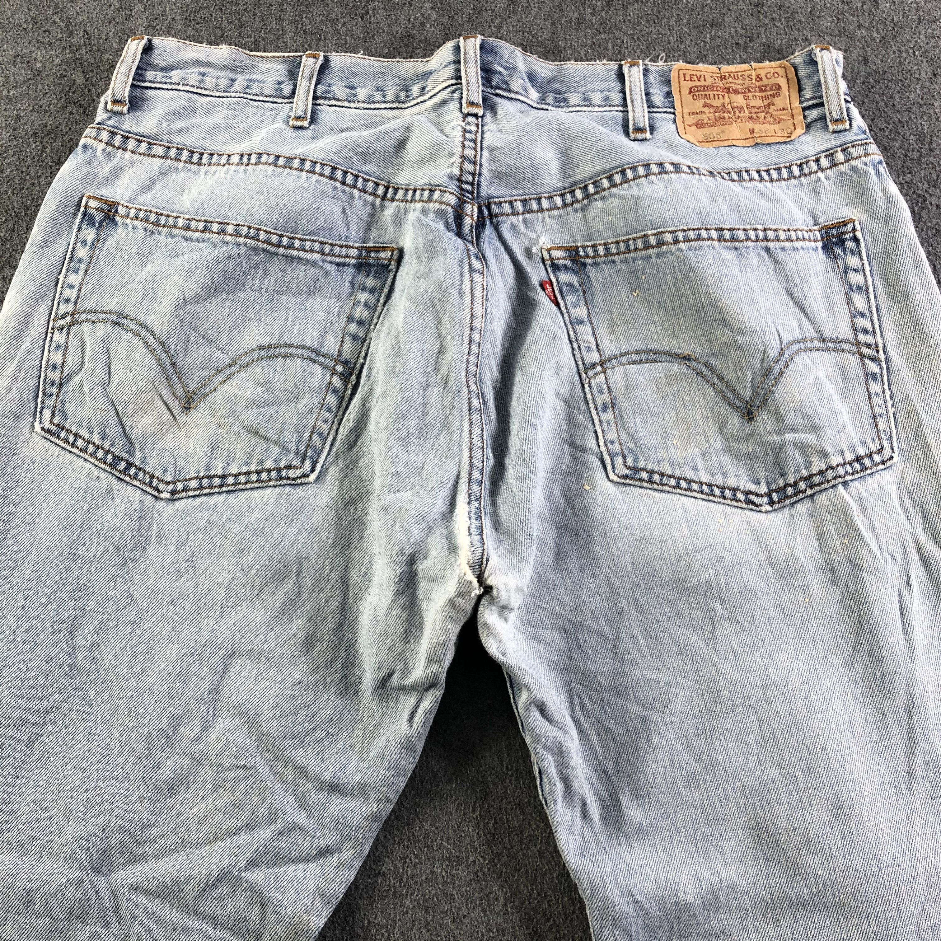 Levi's Vintage Light Wash Levis 505 Jeans-J3237 Size US 38 / EU 54 - 4 Thumbnail