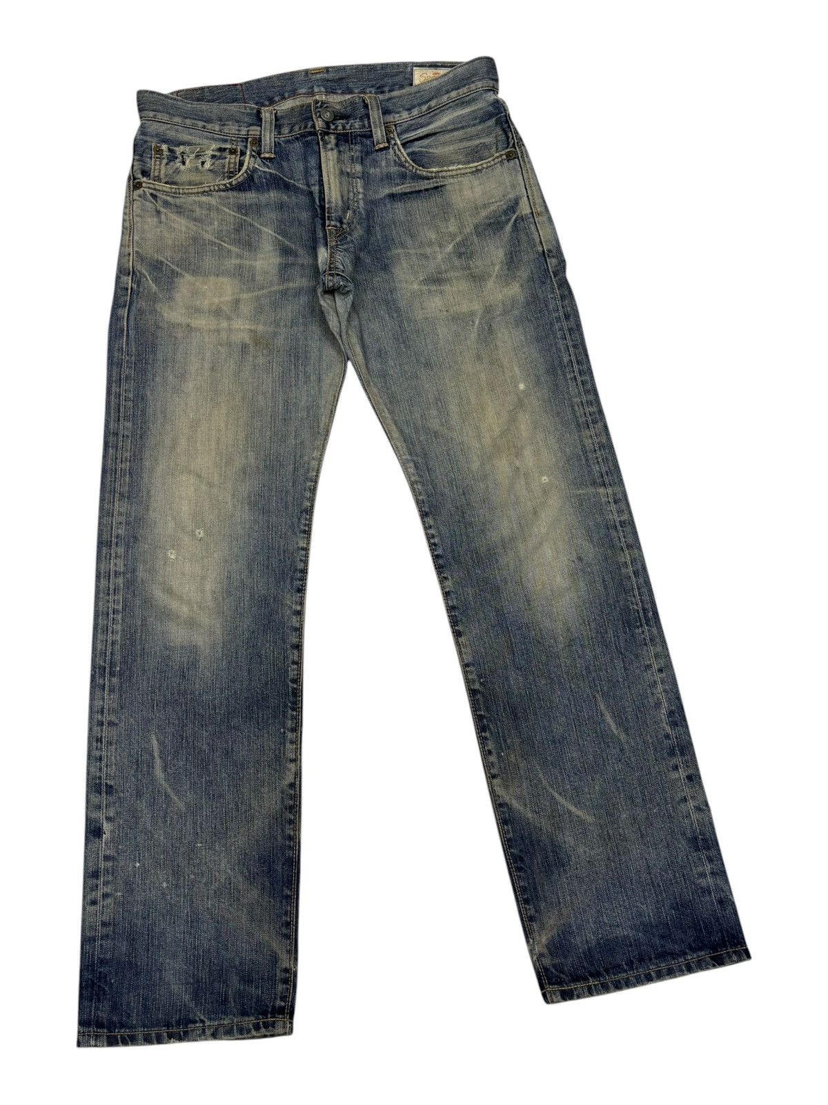 Kapital Edwin 503 Rebel Vintage Mud Wash Distressed Denim Jeans Size US 35 - 3 Thumbnail
