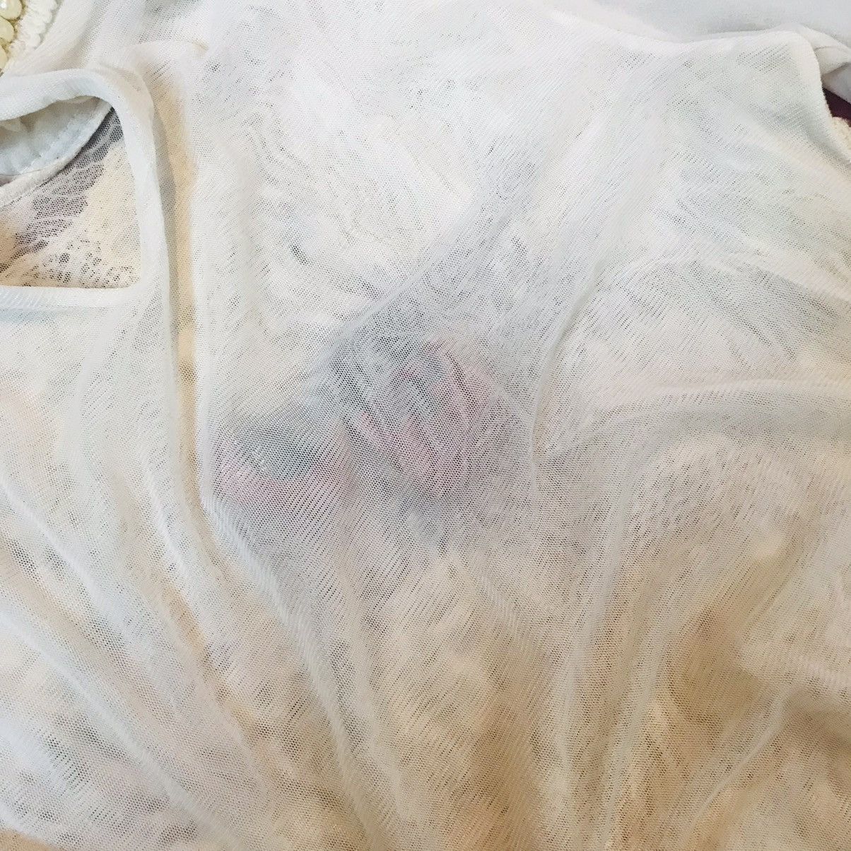 Other Japanese Umock Neck Sheer Lace Blouse Size M / US 6-8 / IT 42-44 - 7 Thumbnail