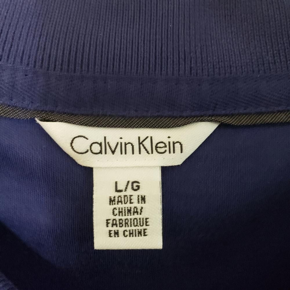 Calvin Klein CT457 Calvin Klein Men's Navy polo Shirt L Size US L / EU 52-54 / 3 - 2 Thumbnail