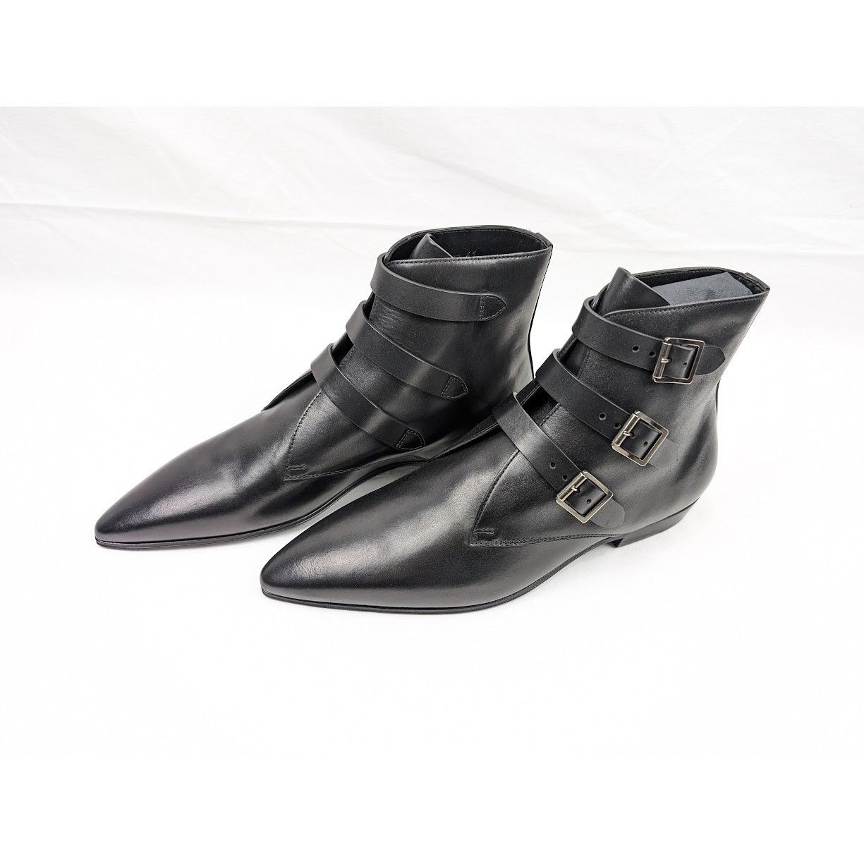 Saint Laurent Paris o1rshd1 Q:5 / Goth 15 Boots in Nero Size US 8 / EU 41 - 16 Thumbnail