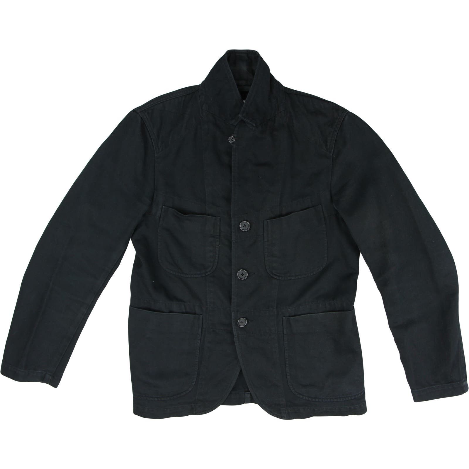 image of Engineered Garments Bedford Black Button Front Blazer Jacket, Men's (Size Small)