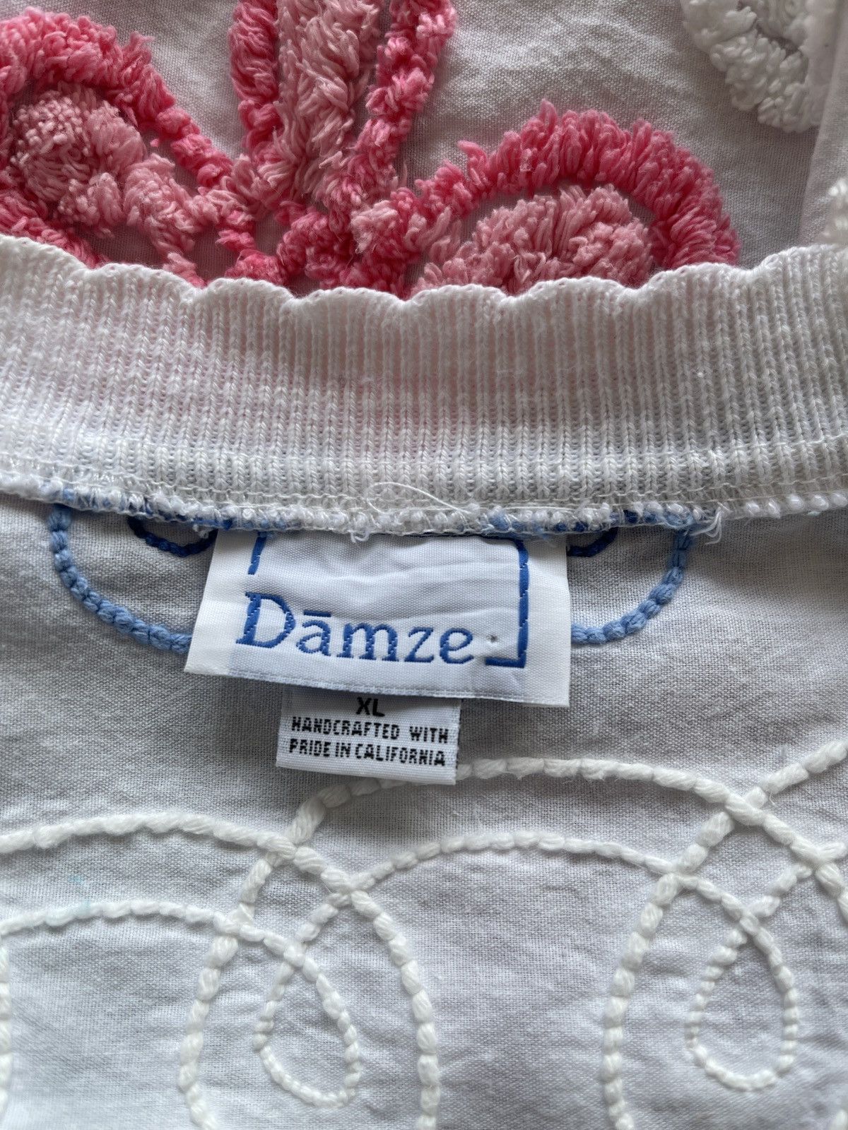 Vintage Vintage Damze Handcrafted California 3D Abstract Cardigan Size XL / US 12-14 / IT 48-50 - 13 Thumbnail