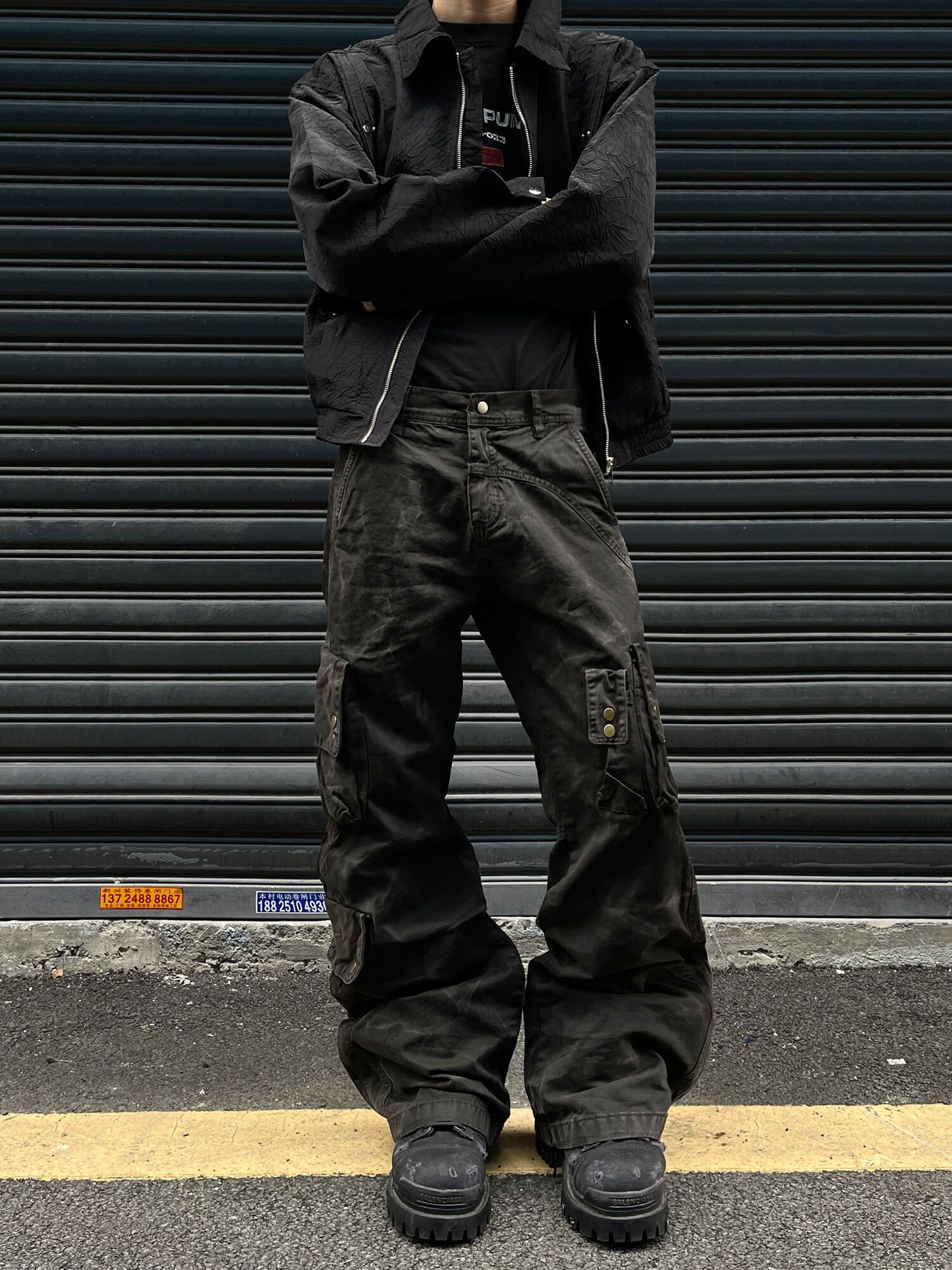 Japanese Brand × Jean Denim Cargo Pants Dirtyfit Straight Micro Flared Jeans Size US 28 / EU 44 - 3 Thumbnail