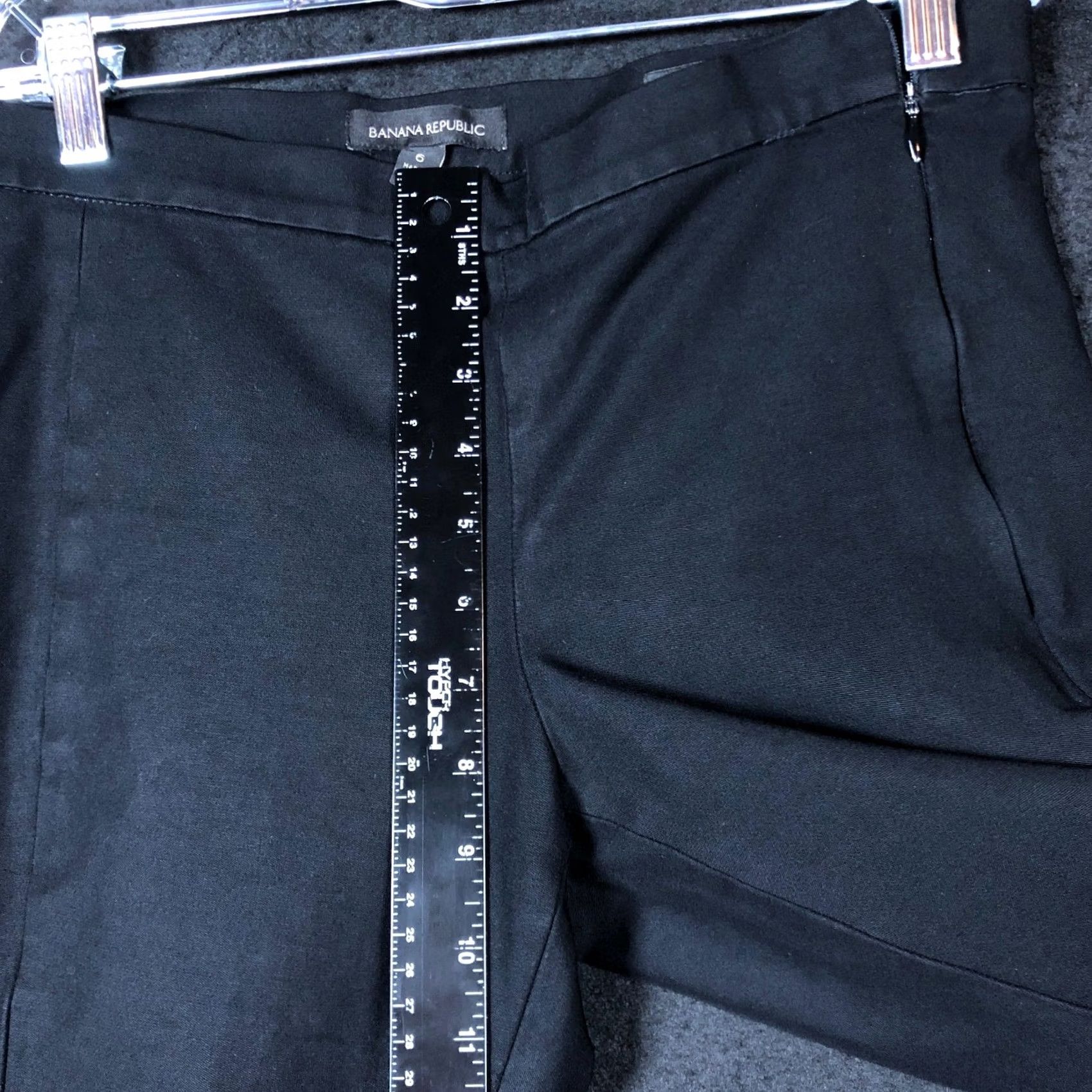 Banana Republic Banana Republic Womens Pants Black Devon Mid Rise Pull On Side Zip Stretch 6 Size 28" / US 6 / IT 42 - 7 Thumbnail