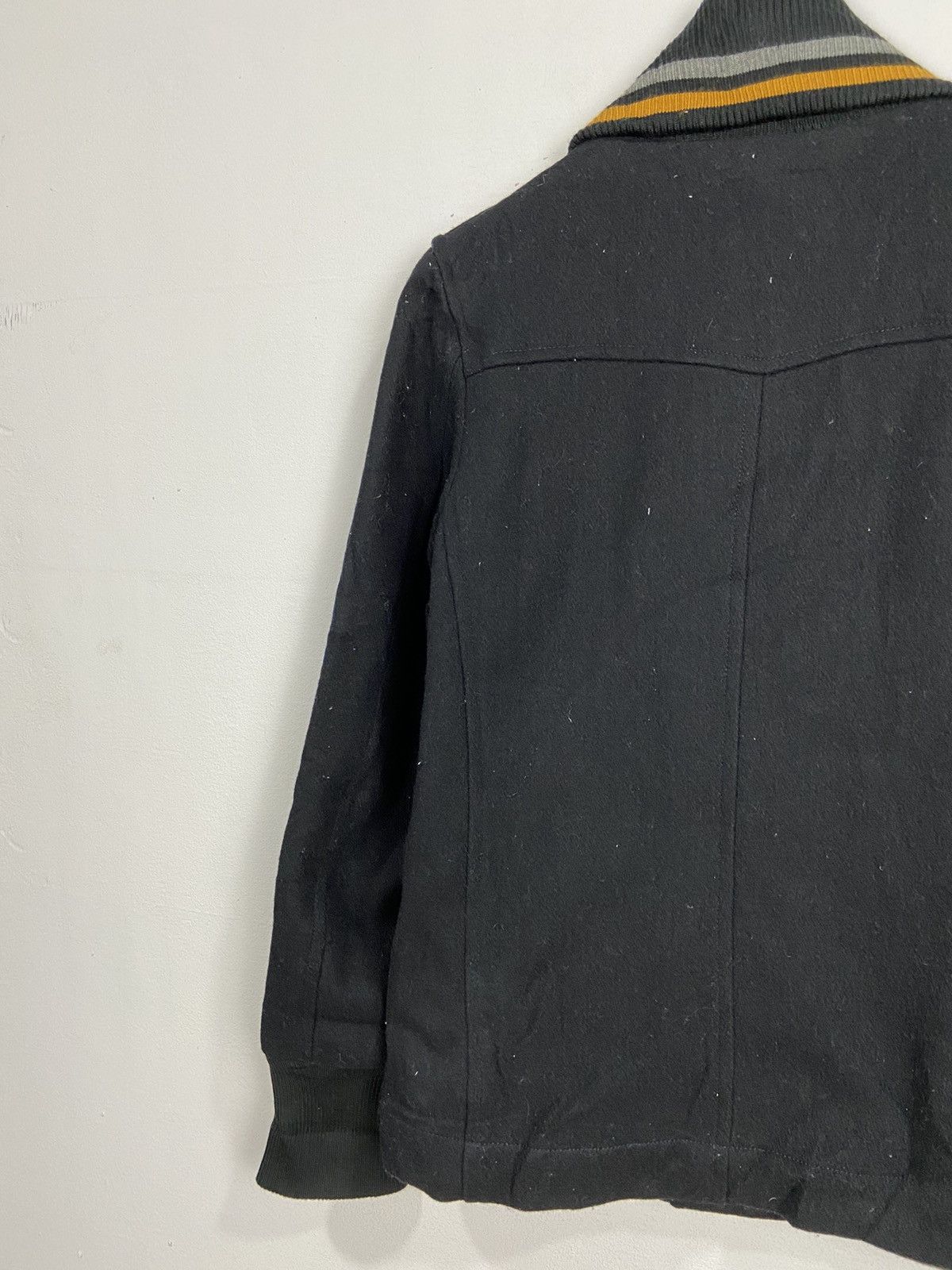 Fred Perry × Other Fred Perry Black Mustard Ribbed Wool Jacket Size US S / EU 44-46 / 1 - 9 Thumbnail