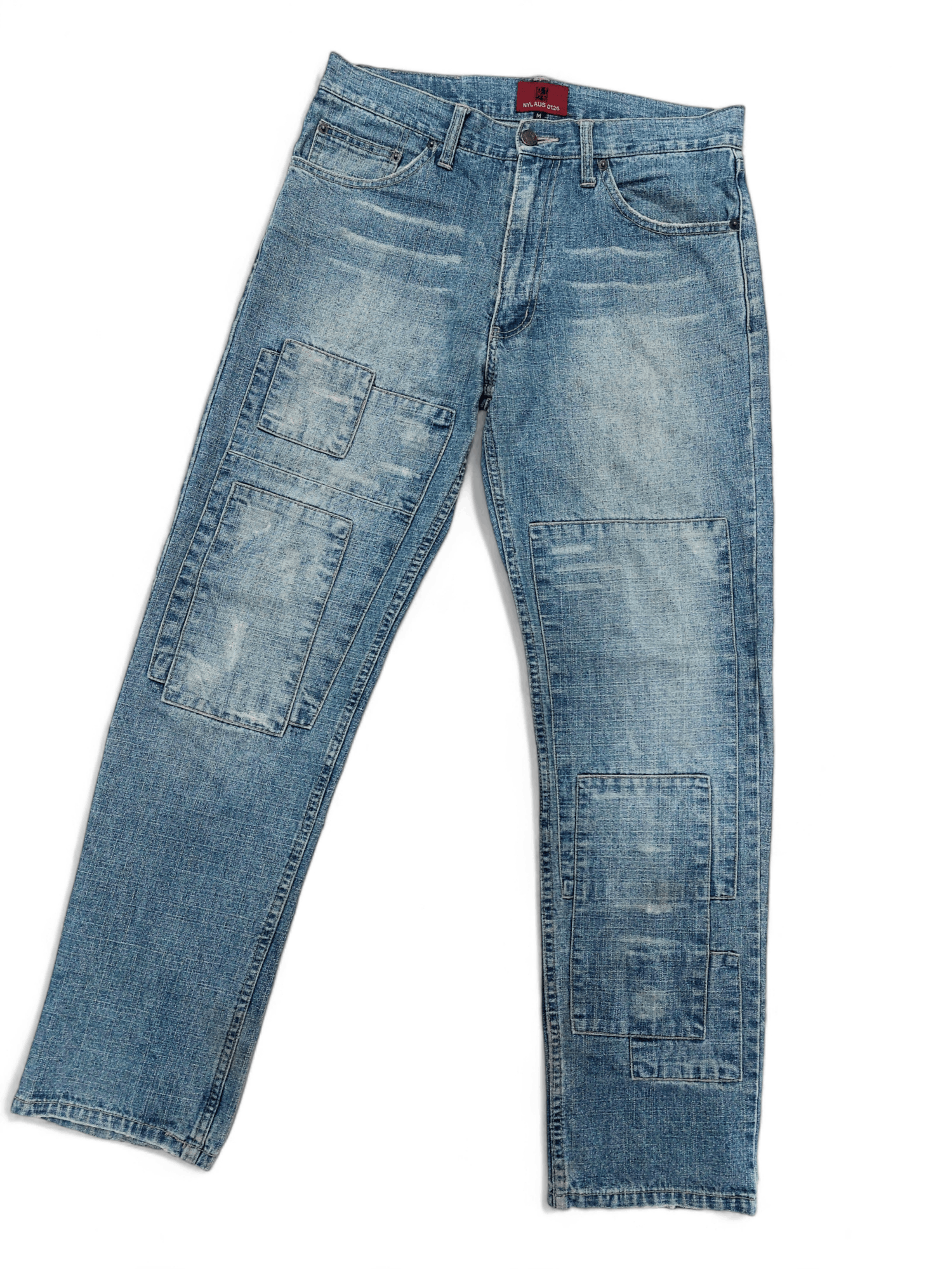Japanese Brand Nylaus 0125 Patchwork Denim Size US 32 / EU 48 - 1 Thumbnail