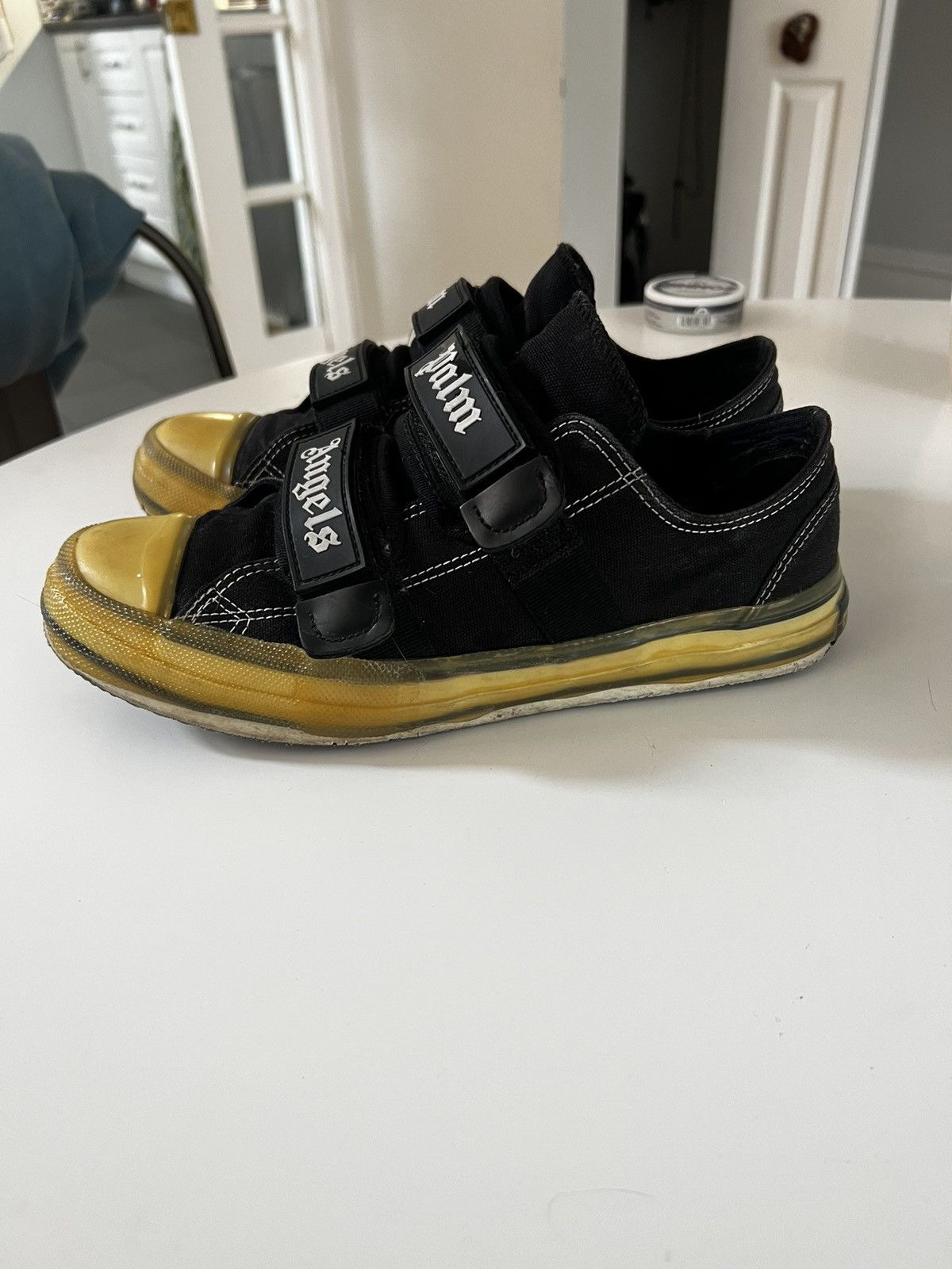 Palm Angels Palm Angels Women’s Black Velcro Vulcanized Sneakers Size US 11 / IT 41 - 2 Thumbnail