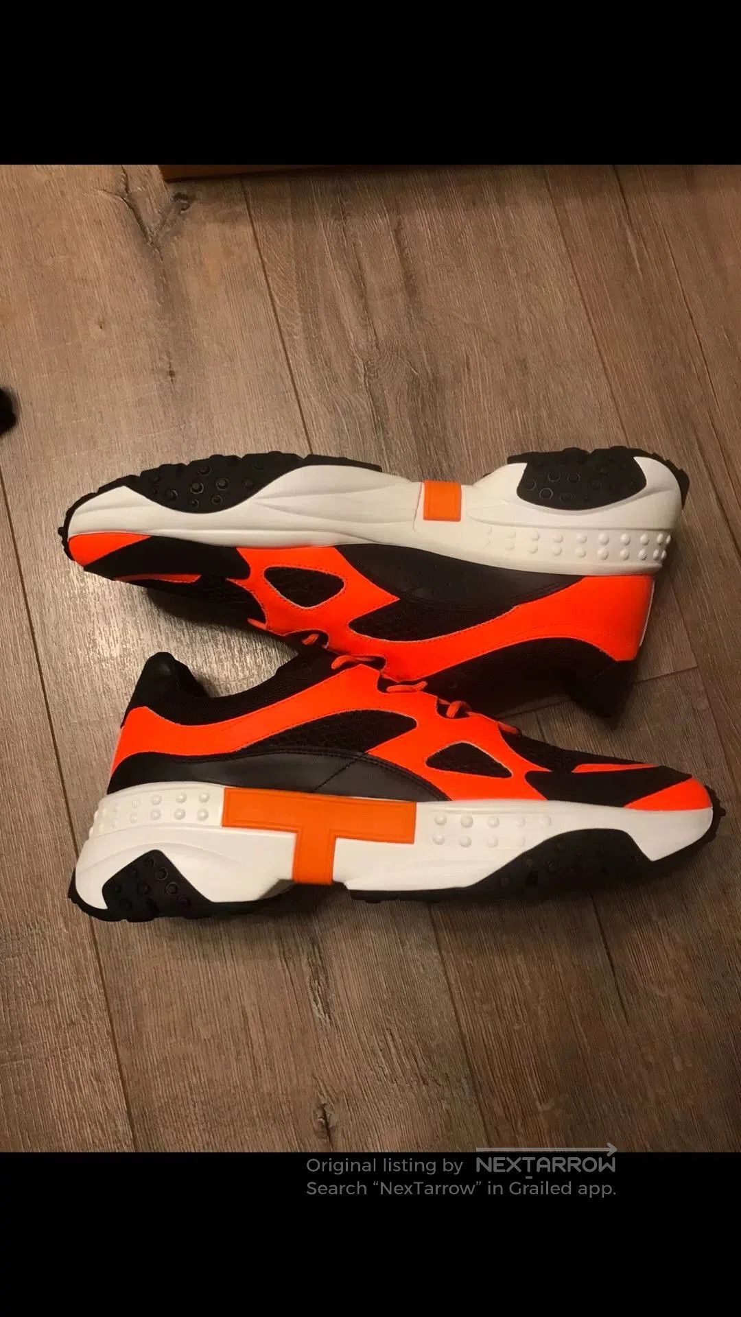 Tod's TOD'S Black Orange White Dad Shoes. Size US 10 / EU 43 - 7 Thumbnail
