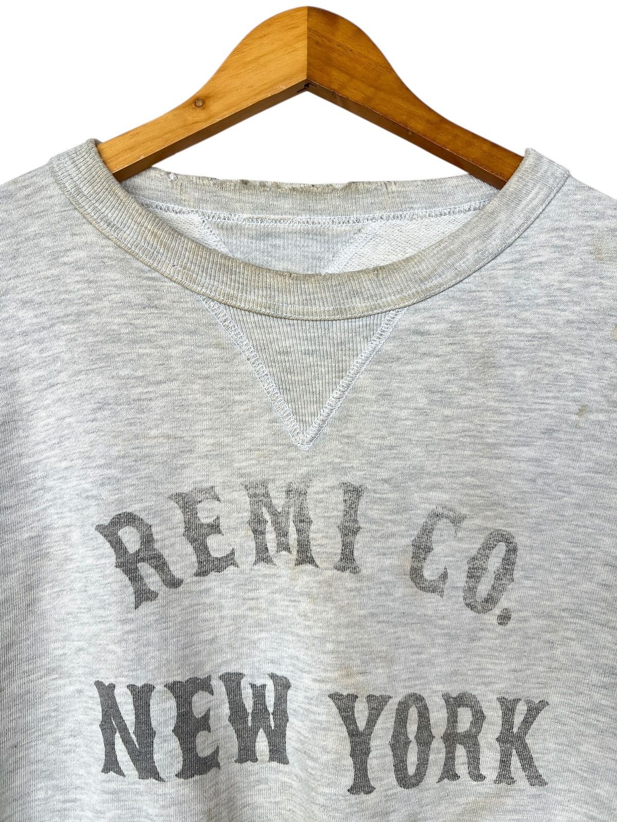 Vintage 80s New York Spellout Distressed Sweatshirt