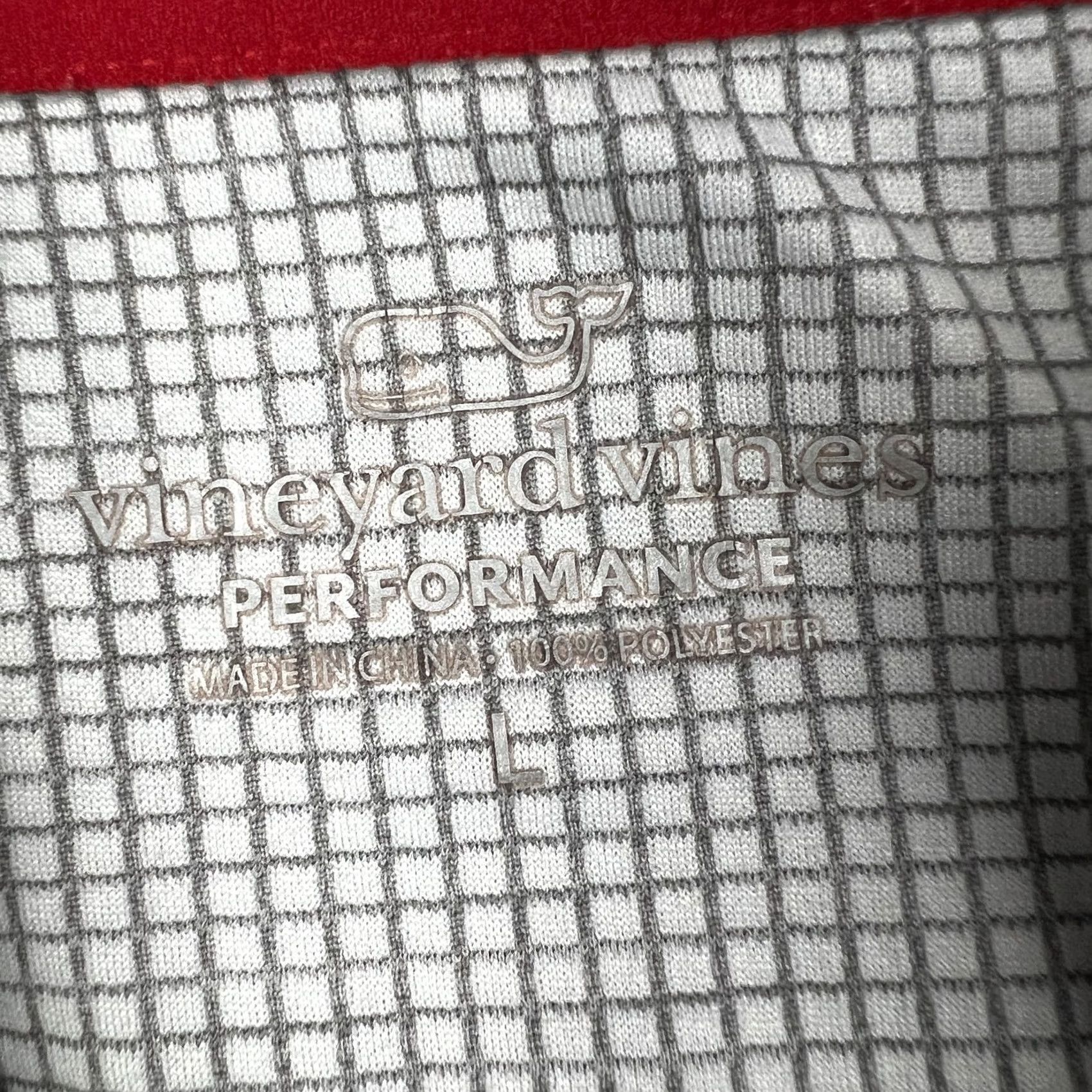 Vineyard Vines Vineyard Vines Performance Quarter Zip Stretch Golf Pullover Large Mens Grey Size US L / EU 52-54 / 3 - 3 Thumbnail