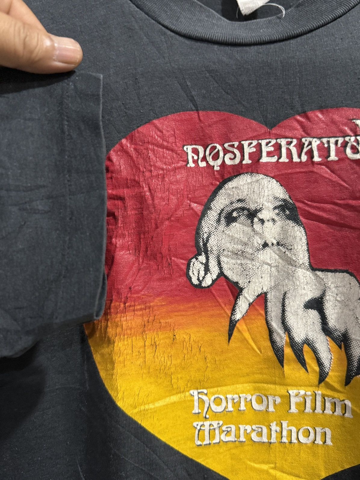 Expert Horror Vintage 80s Nosferatus Horror Film Marathon Faded Tee Size US M / EU 48-50 / 2 - 7 Thumbnail