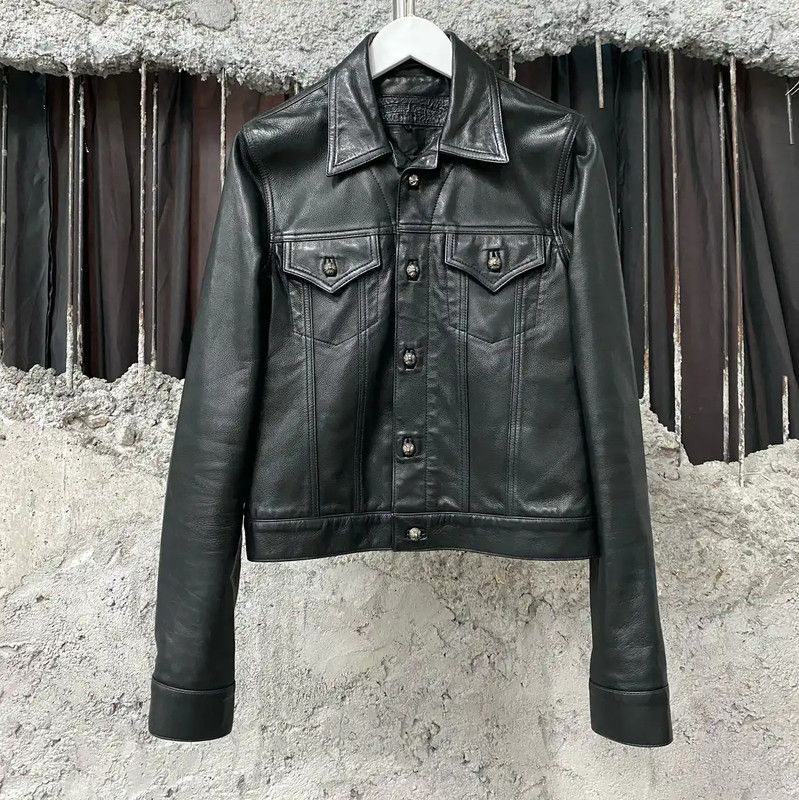 Chrome Hearts Chrome Hearts Black Leather Women's Jacket 0089 Size S / US 4 / IT 40 - 1 Thumbnail