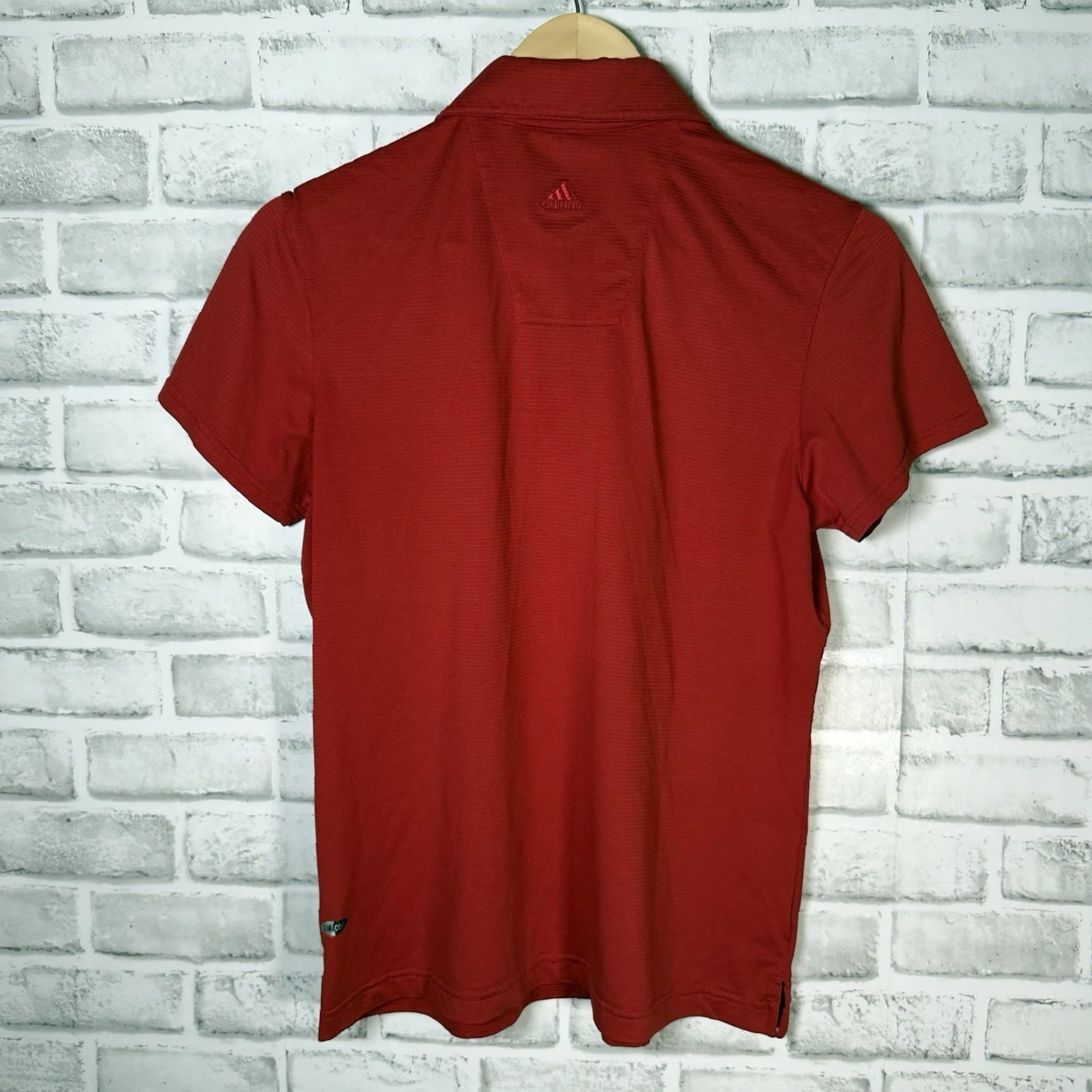Adidas VINTAGE Adidas Climacool Athletic Polo Shirt Womens Medium Red Activewear Size M / US 6-8 / IT 42-44 - 5 Thumbnail