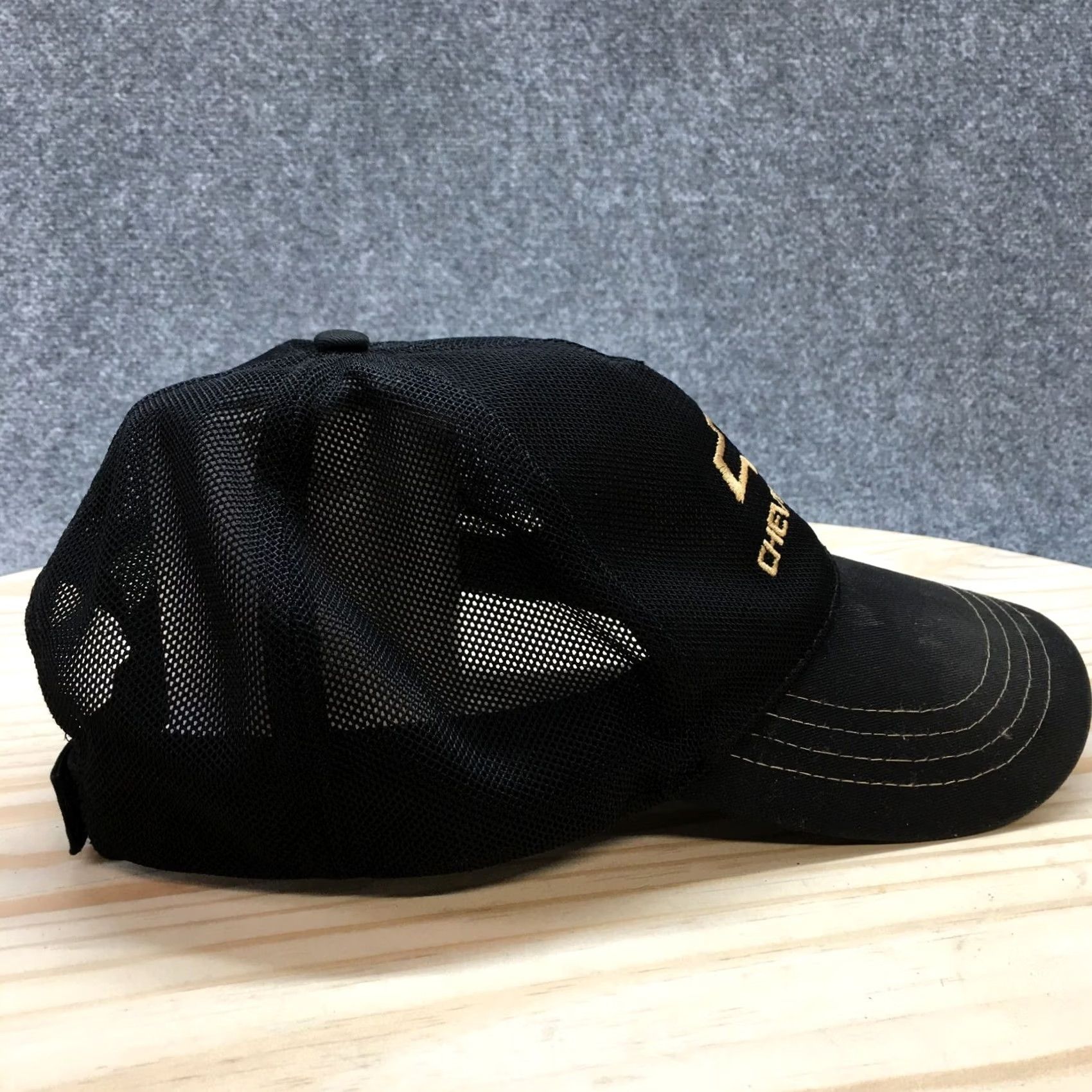 Logo 7 Chevy Trucks Trucker Hat Mens Black OS Adjustable Curved Brim Embroidered Logo Size ONE SIZE - 6 Thumbnail