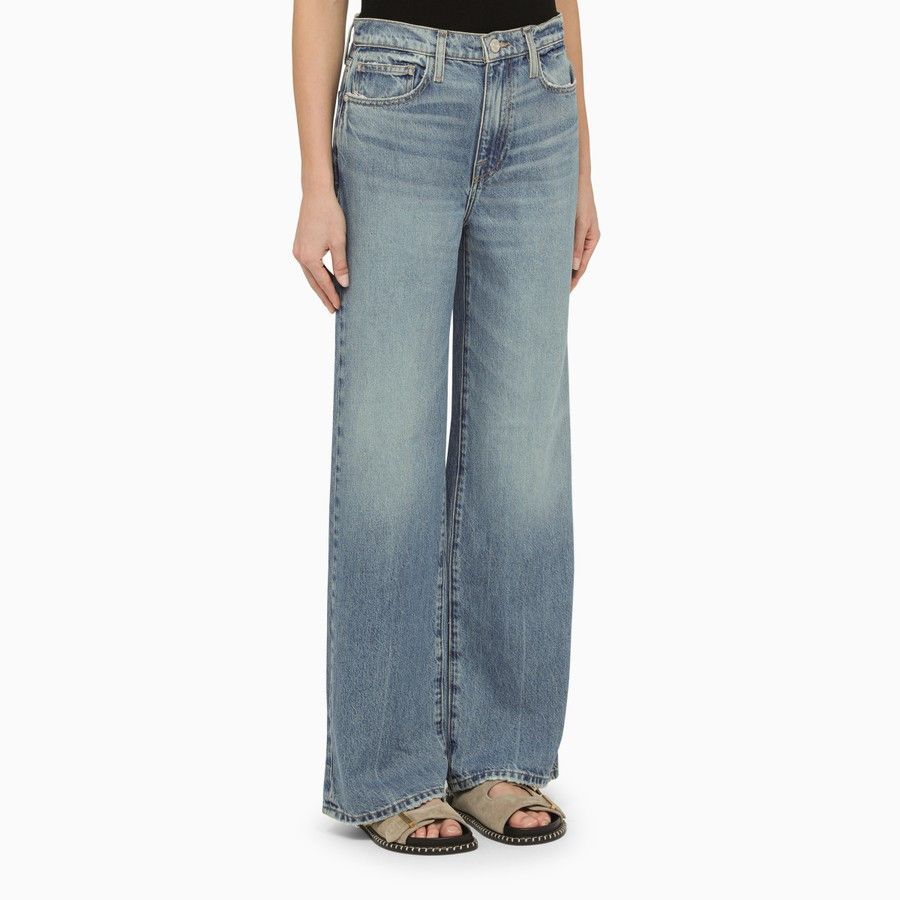 Frame o1d2blof0824 Denim Wide-Leg Jeans in Blue Size 27" / US 4 / IT 40 - 3 Thumbnail