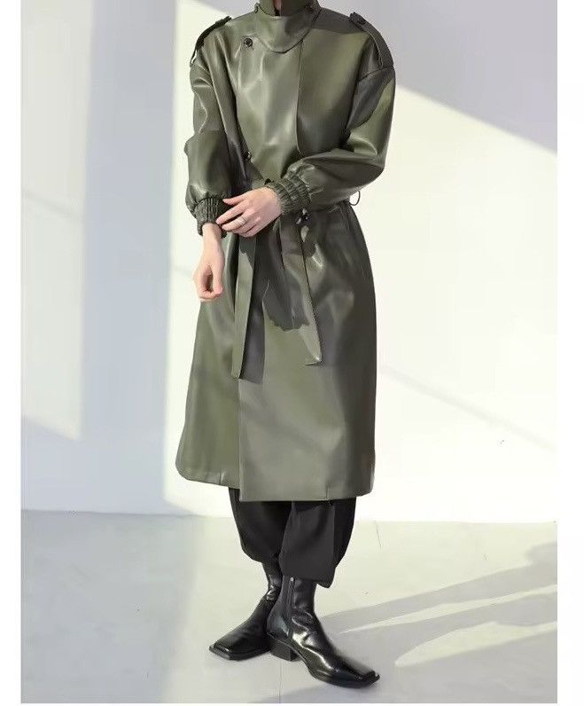 Other Trench Faux Leather Midi Casual Jacket Designer Oversized Size US M / EU 48-50 / 2 - 4 Thumbnail
