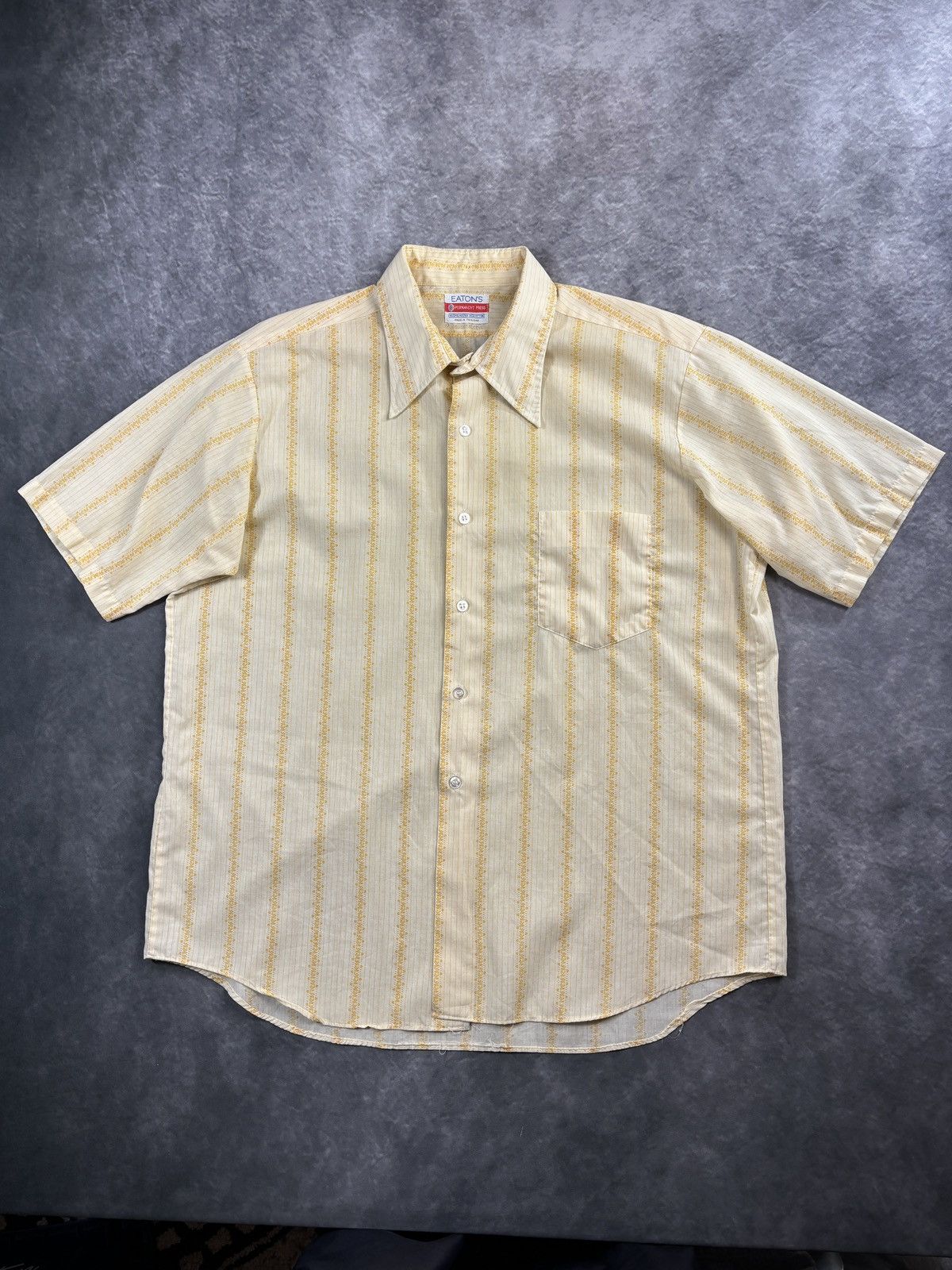 Vintage 1980s Vintage Eatons Perma Press Short Sleeve Shirt Plaid Size US M / EU 48-50 / 2 - 1 Thumbnail