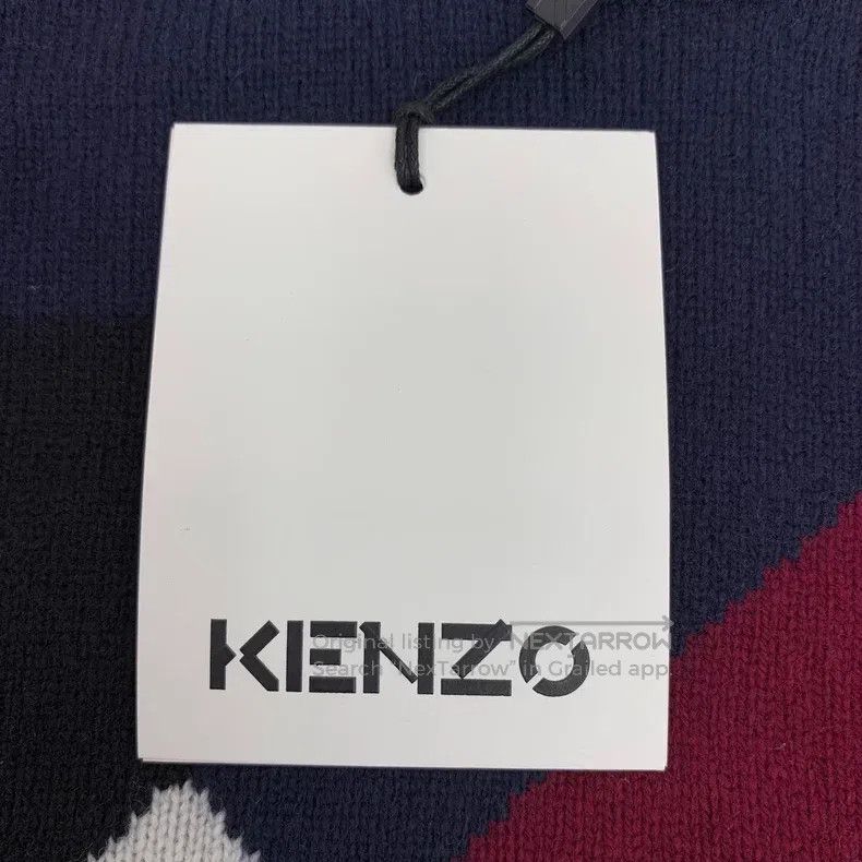 Kenzo Kenzo Blue Logo Flower Knitted Woolen Sweater Size XS / US 0-2 / IT 36-38 - 6 Thumbnail