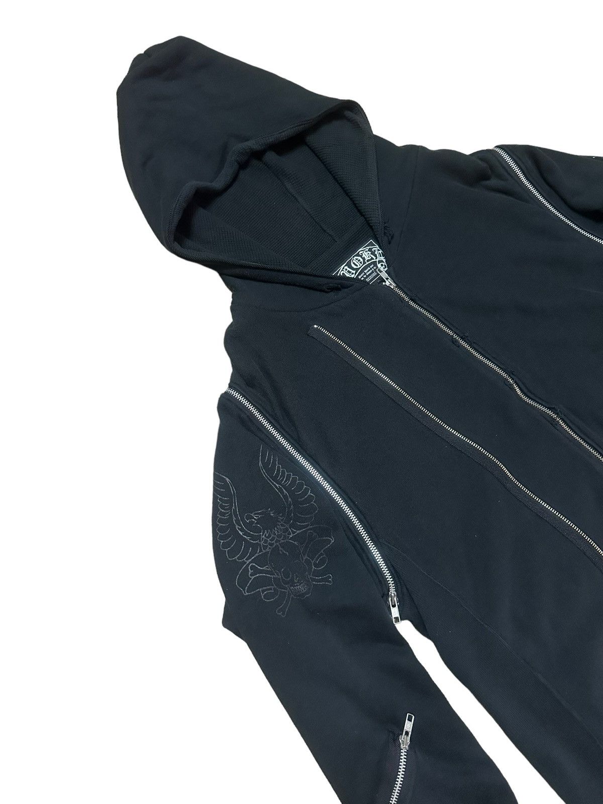 Undercover RARE ‼️ Undercover Multi Zipper Ripped Hoodie Size US M / EU 48-50 / 2 - 2 Thumbnail