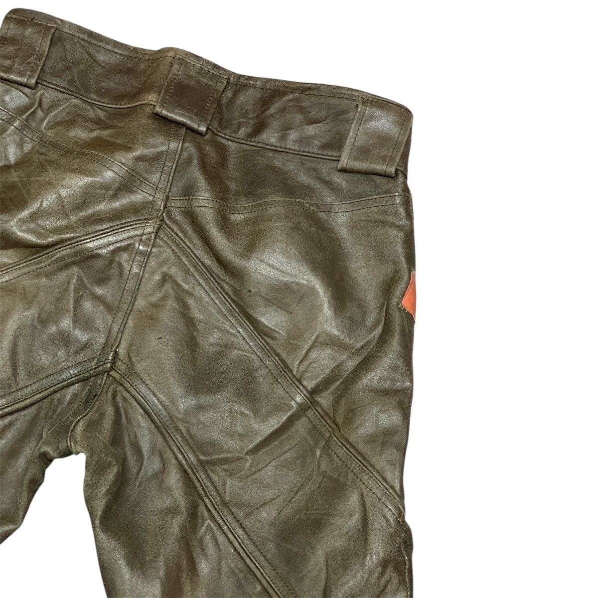 If Six Was Nine Vintage Wrong Seditionaries Patches Cowhide Leather Pants Size US 29 - 15 Thumbnail