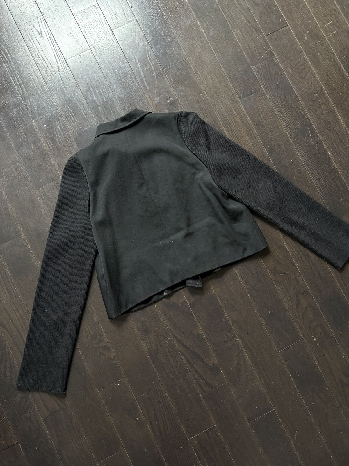 Comme des Garcons 1992 Comme Des Garcons Cropped Hybrid Blazer Size 34S - 2 Thumbnail