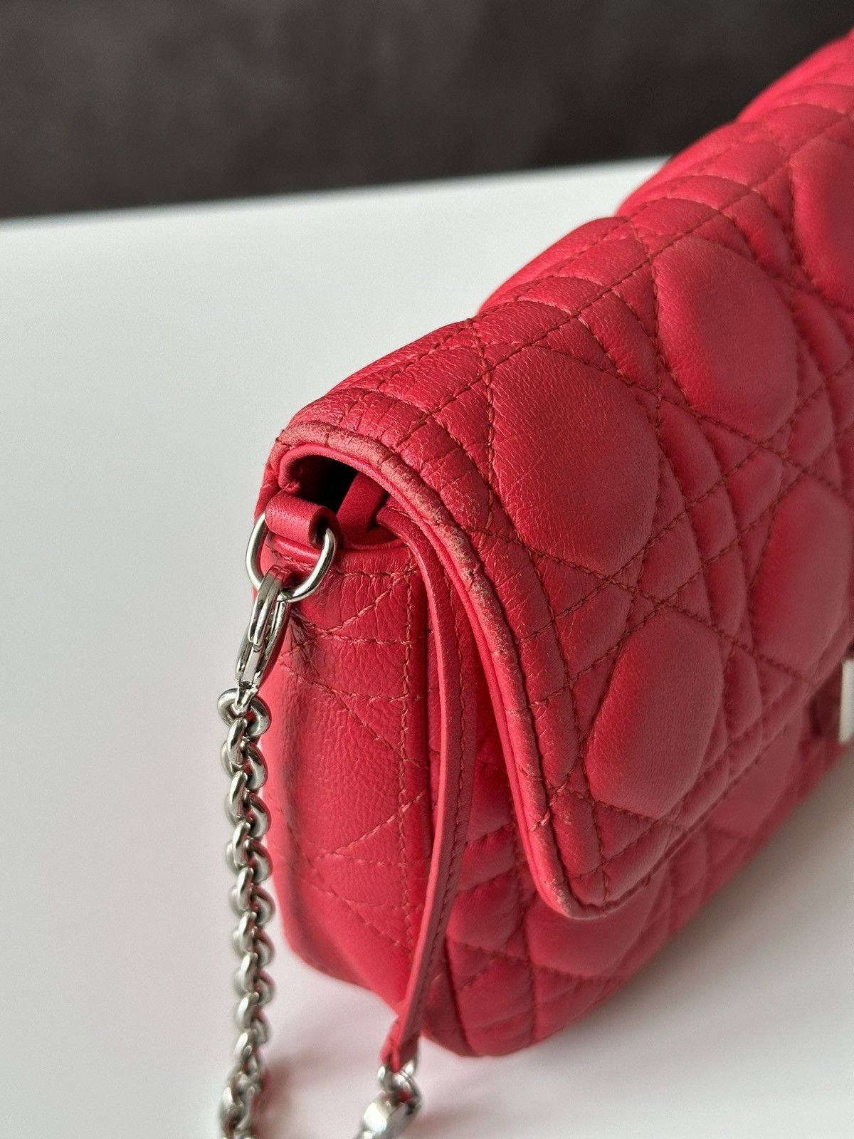 Christian Dior Monsieur DIOR Cannage Miss Dior Promenade Hot Pink Crossbody Bag Size ONE SIZE - 13 Thumbnail