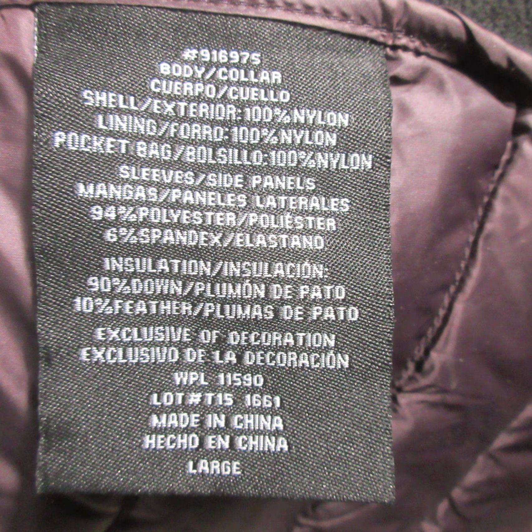 Vintage 32 Degrees Heat Down Puffer Jacket Women's L Purple Quilted Packable Full Zip Long Sleeve Mid-Length Winter Casual Outdoor Size L / US 10 / IT 46 - 7 Thumbnail