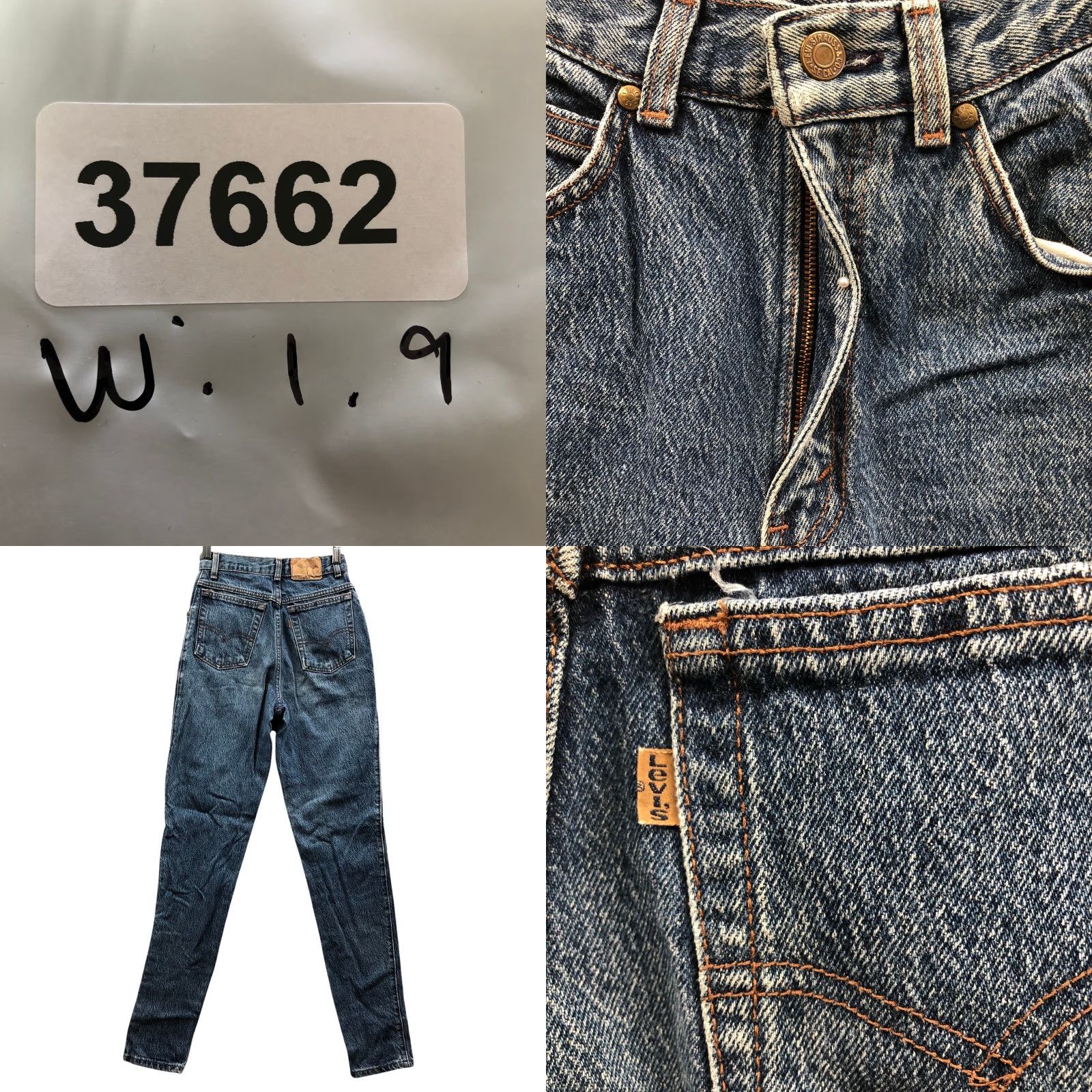 Levi's VINTAGE Levi’s 901 Orange Tab High Rise Tapered Mom Jeans Womens 22 Blue Denim Jeans 80s 90s Womens Size 40" / US 18 - 8 Thumbnail