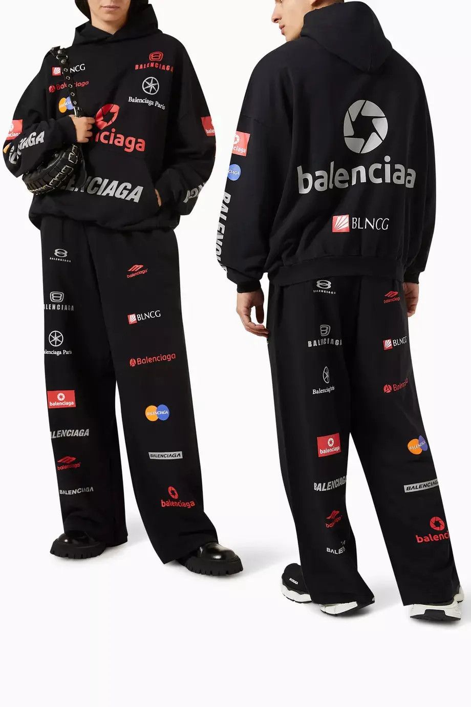 Balenciaga o1mt1gz0225 Dup / Top League Baggy Sweatpant & Jogger Size 25" / US 0 / IT 36 - 5 Thumbnail