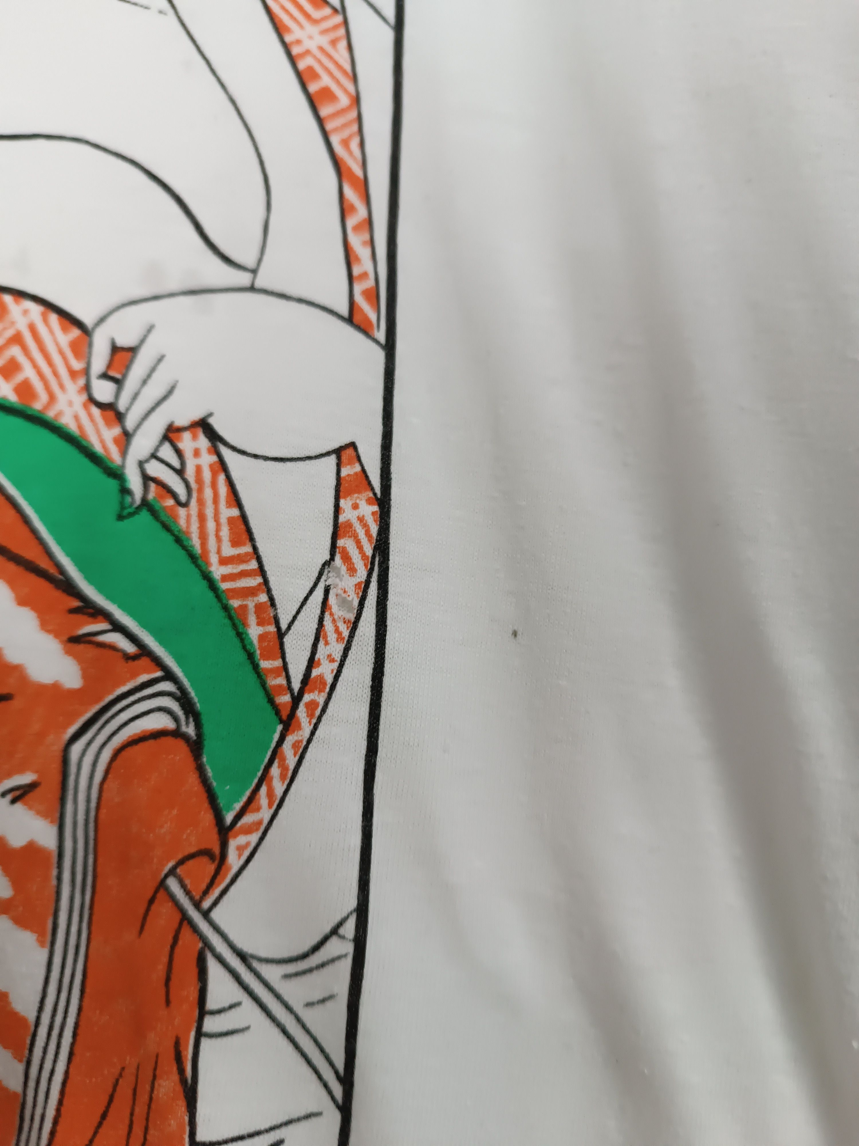 Japanese Brand VINTAGE 90'S GEISHA ARTWORK VERY RARE SUKAJAN JAPAN TEE Size US S / EU 44-46 / 1 - 15 Thumbnail