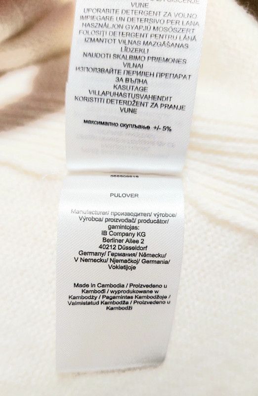 Other 100% cashmere sweater turtleneck jumper ecru vintage Size XS / US 0-2 / IT 36-38 - 10 Thumbnail