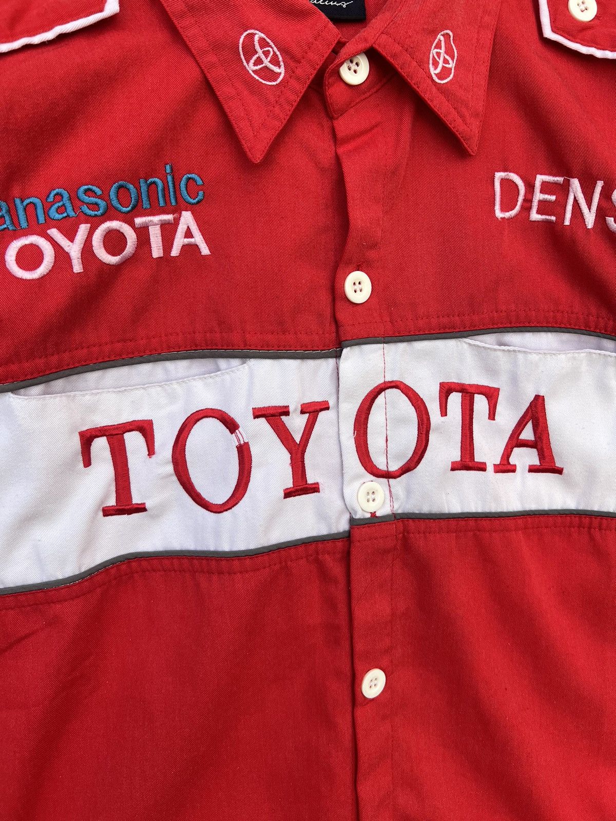 Japanese Brand Toyota Panasonic Formula 1 Racing Shirt Button Up Size US L / EU 52-54 / 3 - 5 Thumbnail