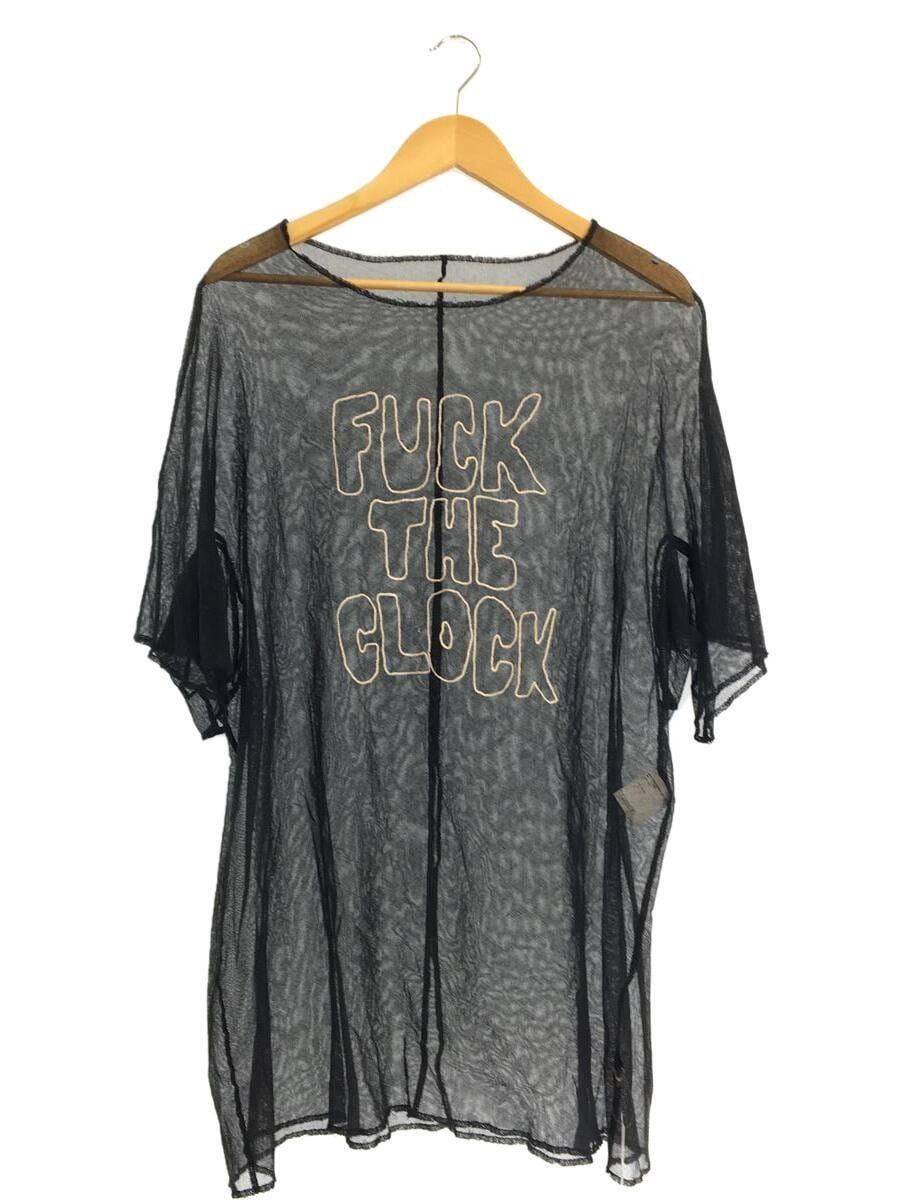 image of Undercover Aw16 Fuck The Clock Mesh Shirt in Black, Men's (Size XL)