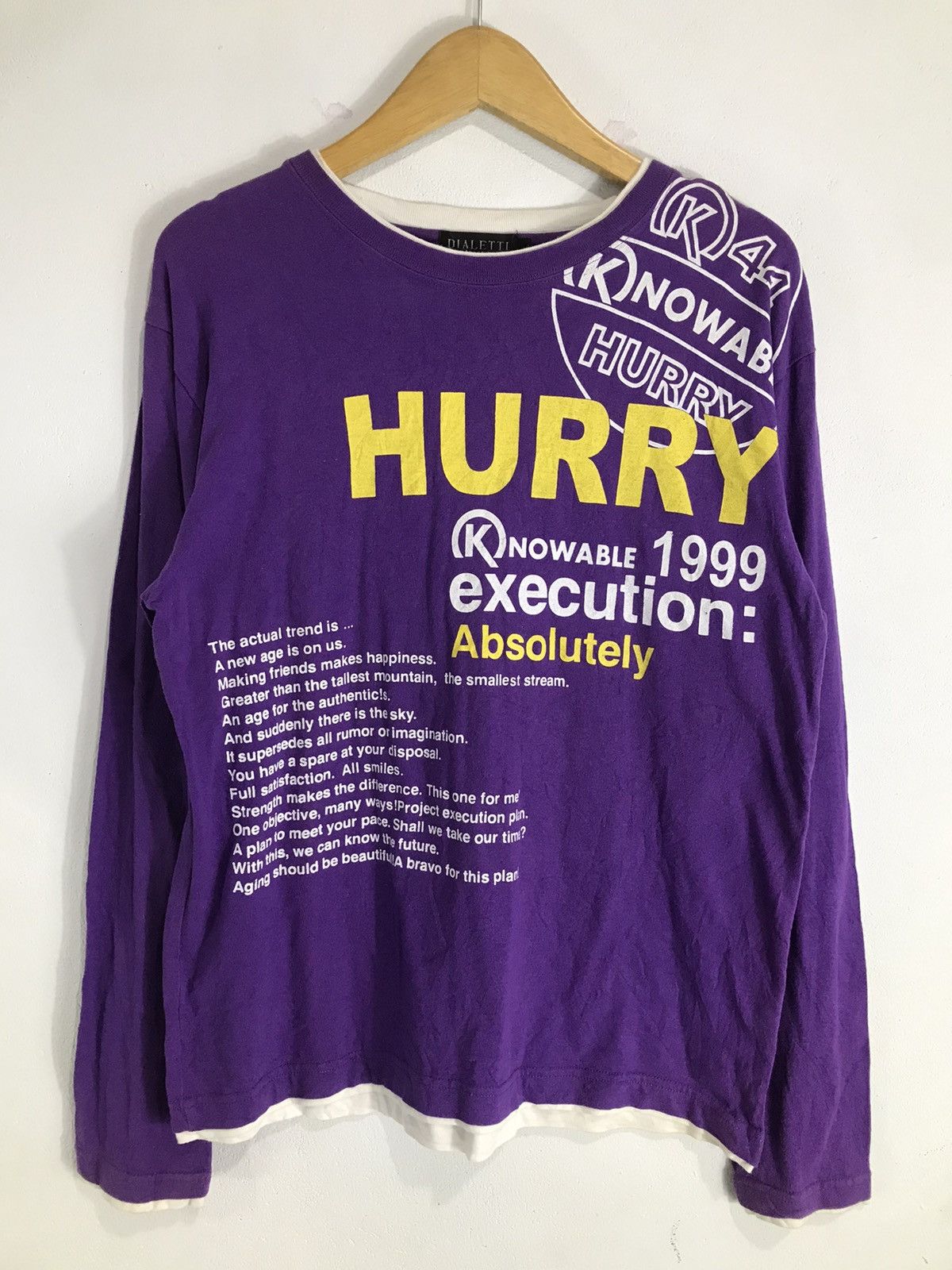 Hysteric Glamour Japanese brand Poem Double layer longsleeve Size US L / EU 52-54 / 3 - 1 Thumbnail
