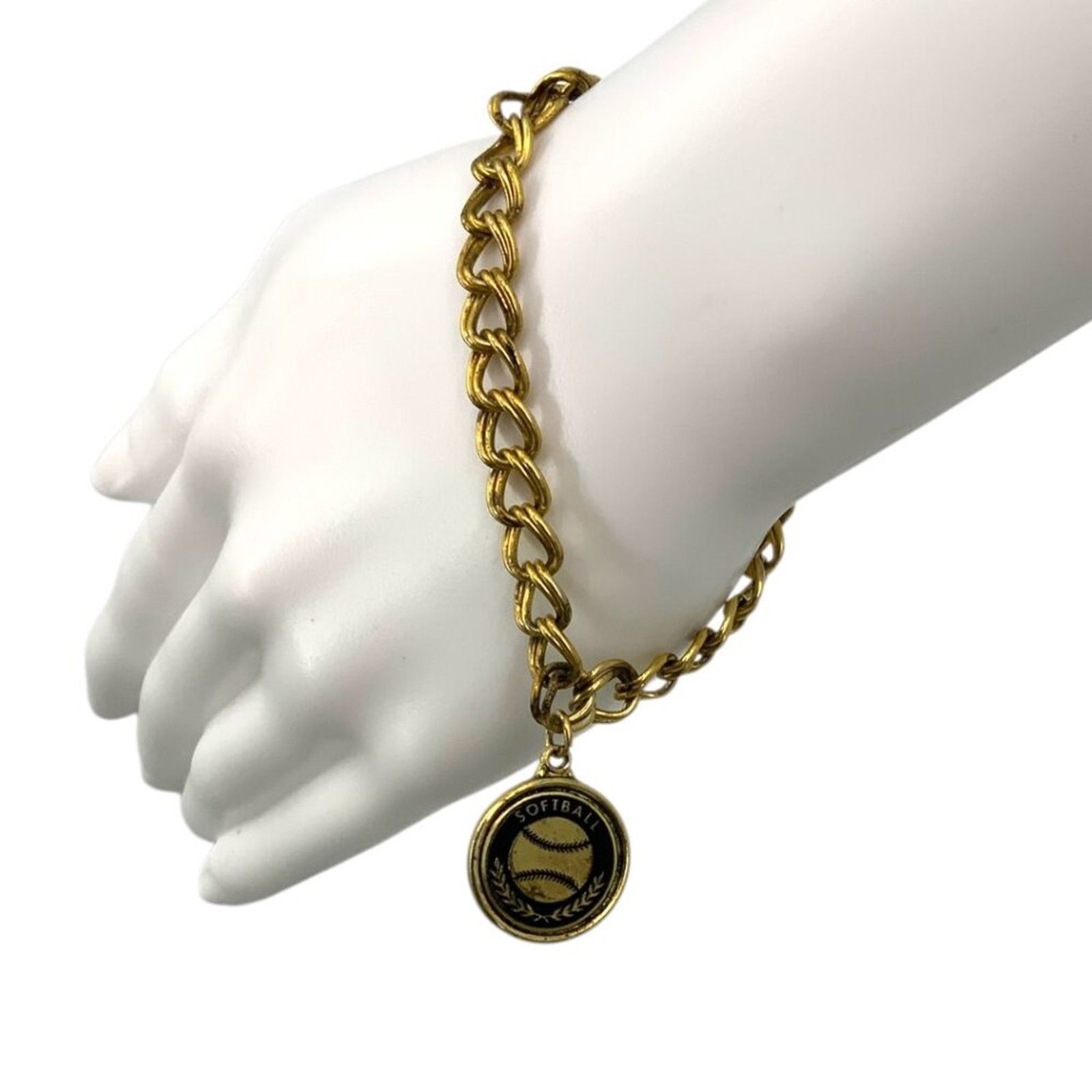 Other Vintage Softball Charm Bracelet Size ONE SIZE - 3 Thumbnail