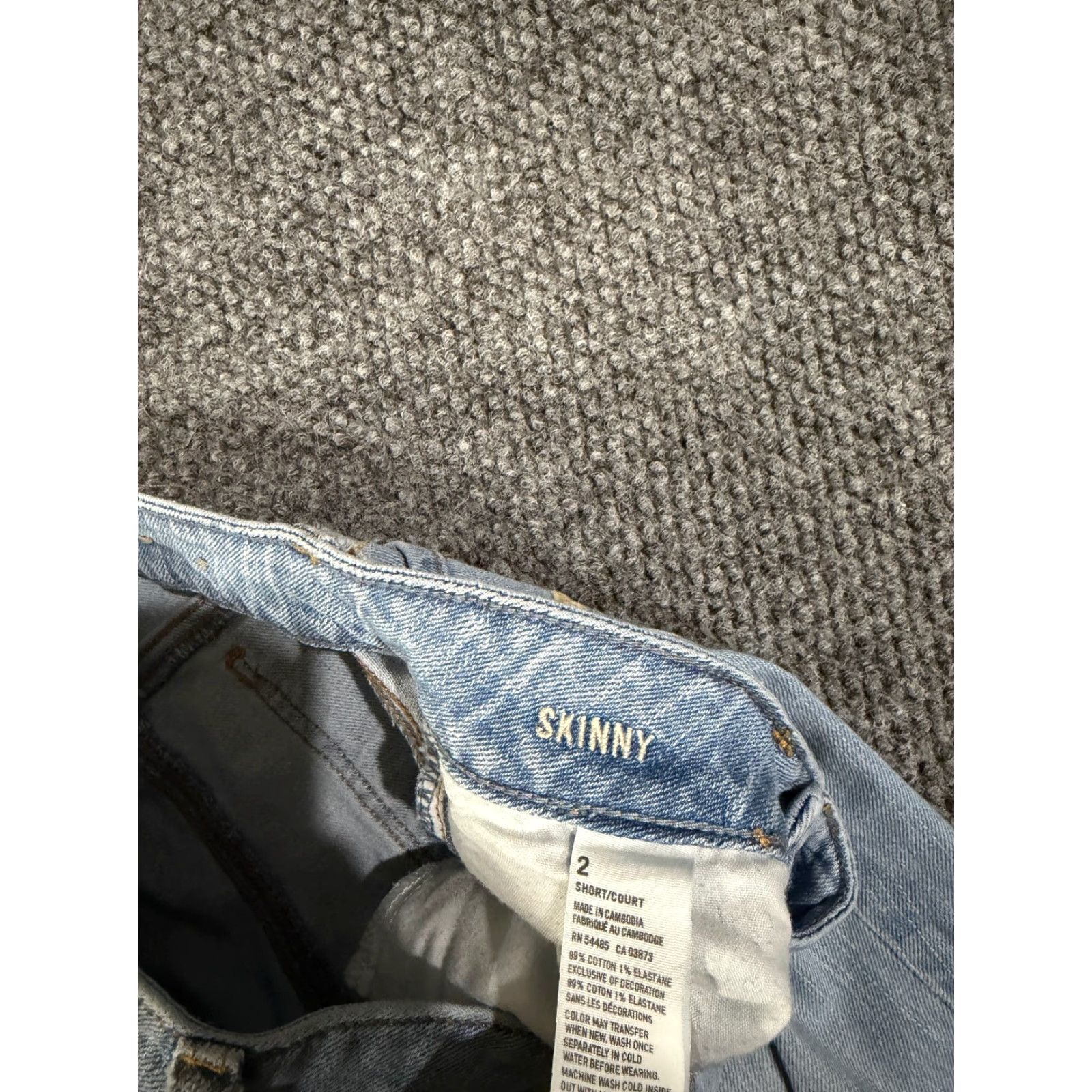 American Eagle Outfitters American Eagle skinny jeans womens 2 light wash denim stretch Size 26" / US 2 / IT 38 - 5 Thumbnail
