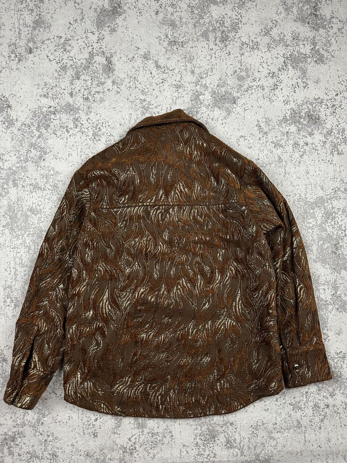 Samsoe Samsoe Samsoe Samsoe Cinnamon Waves Metallic Overshirt Jacket Size US S / EU 44-46 / 1 - 2 Thumbnail