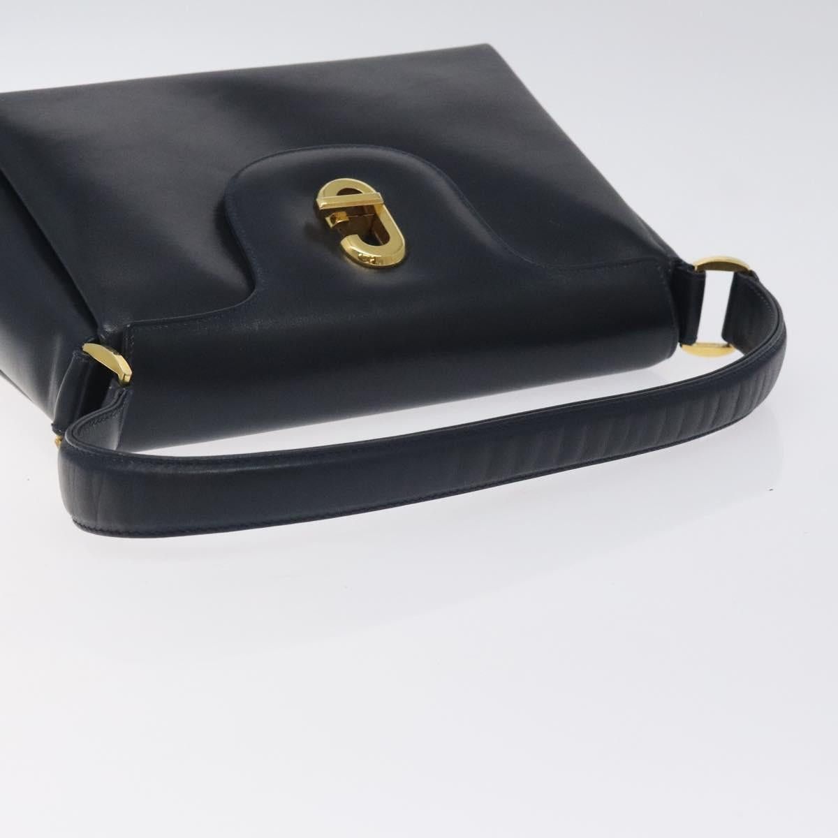 Gucci GUCCI Hand Bag Leather Navy Gold Size ONE SIZE - 7 Thumbnail