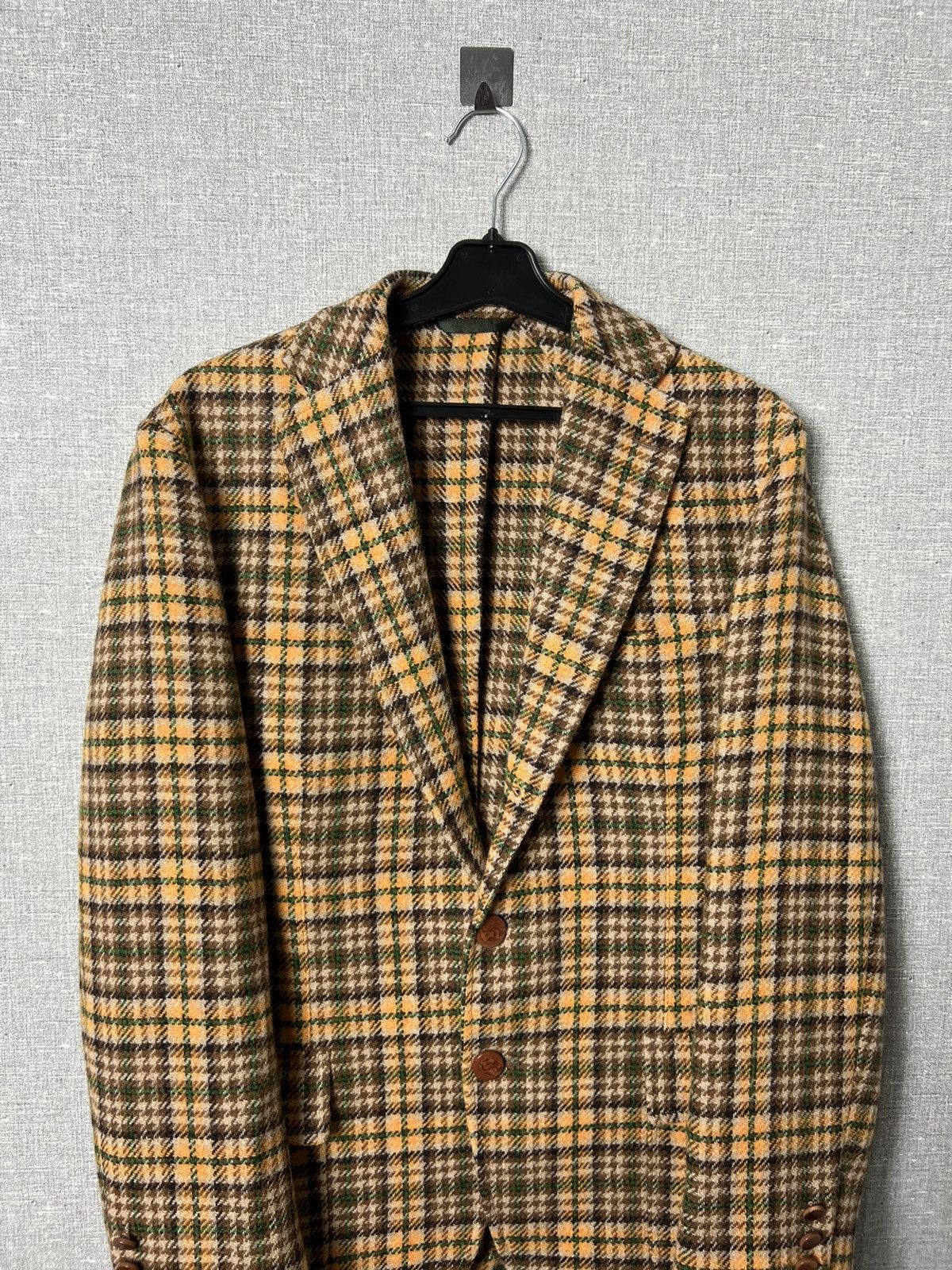 Doppiaa Rare Doppiiaa Aabenzio Tweed Checkered Blazer Jacket Size US M / EU 48-50 / 2 - 2 Thumbnail