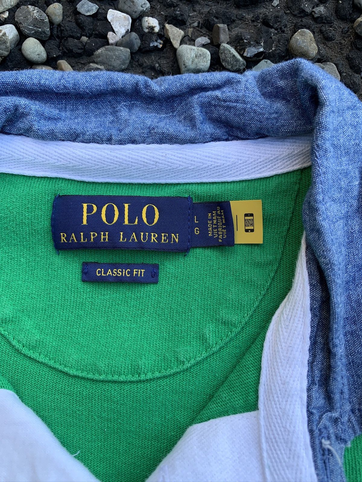 Polo Ralph Lauren Polo Ralph Lauren K-Swiss Colorblock Longsleeve Rugby Shirt Size US L / EU 52-54 / 3 - 9 Thumbnail