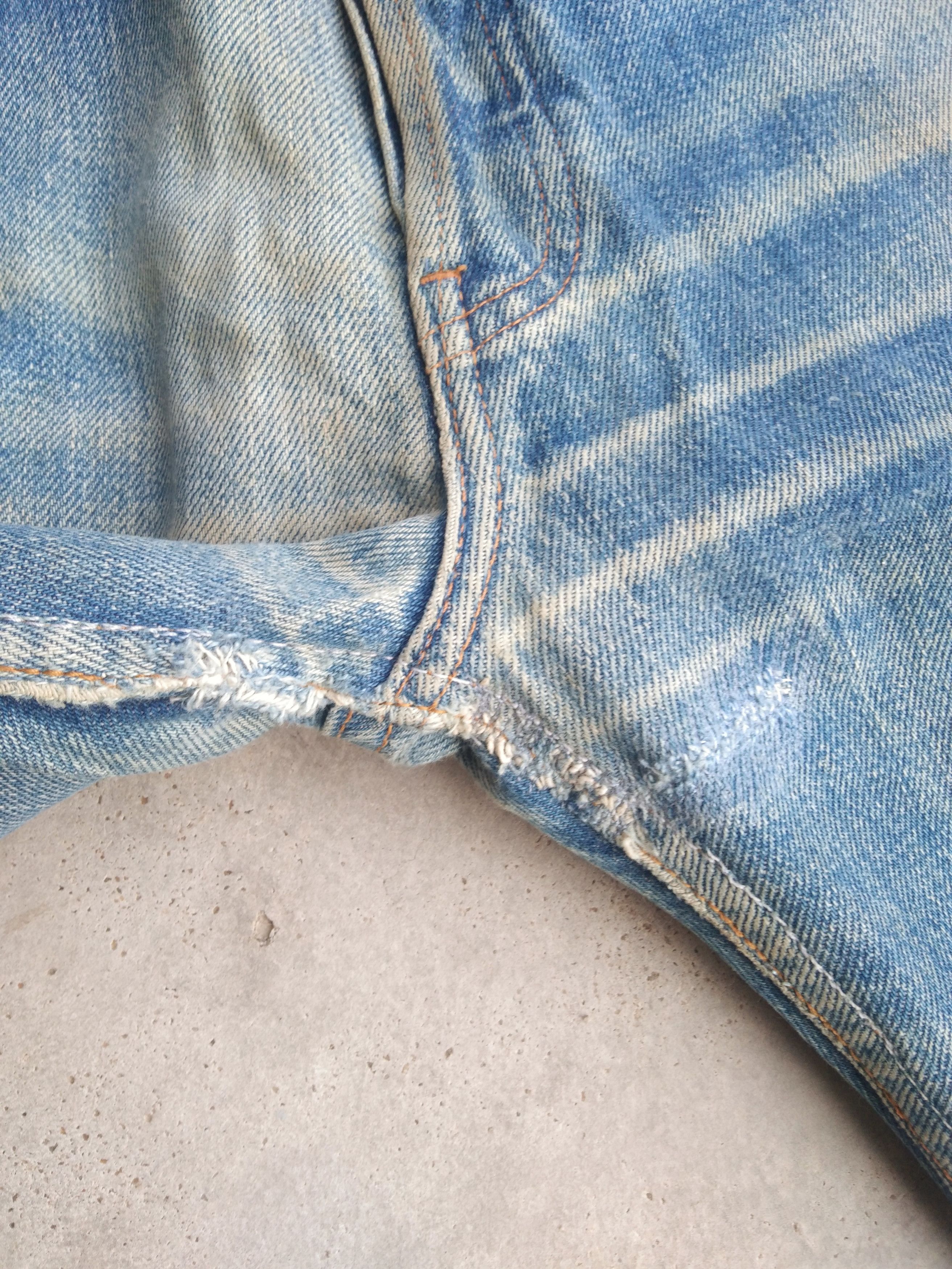 Levi's Vintage Levi's 501 Made In USA Released Hem Distressed Jeans Size US 34 / EU 50 - 9 Thumbnail