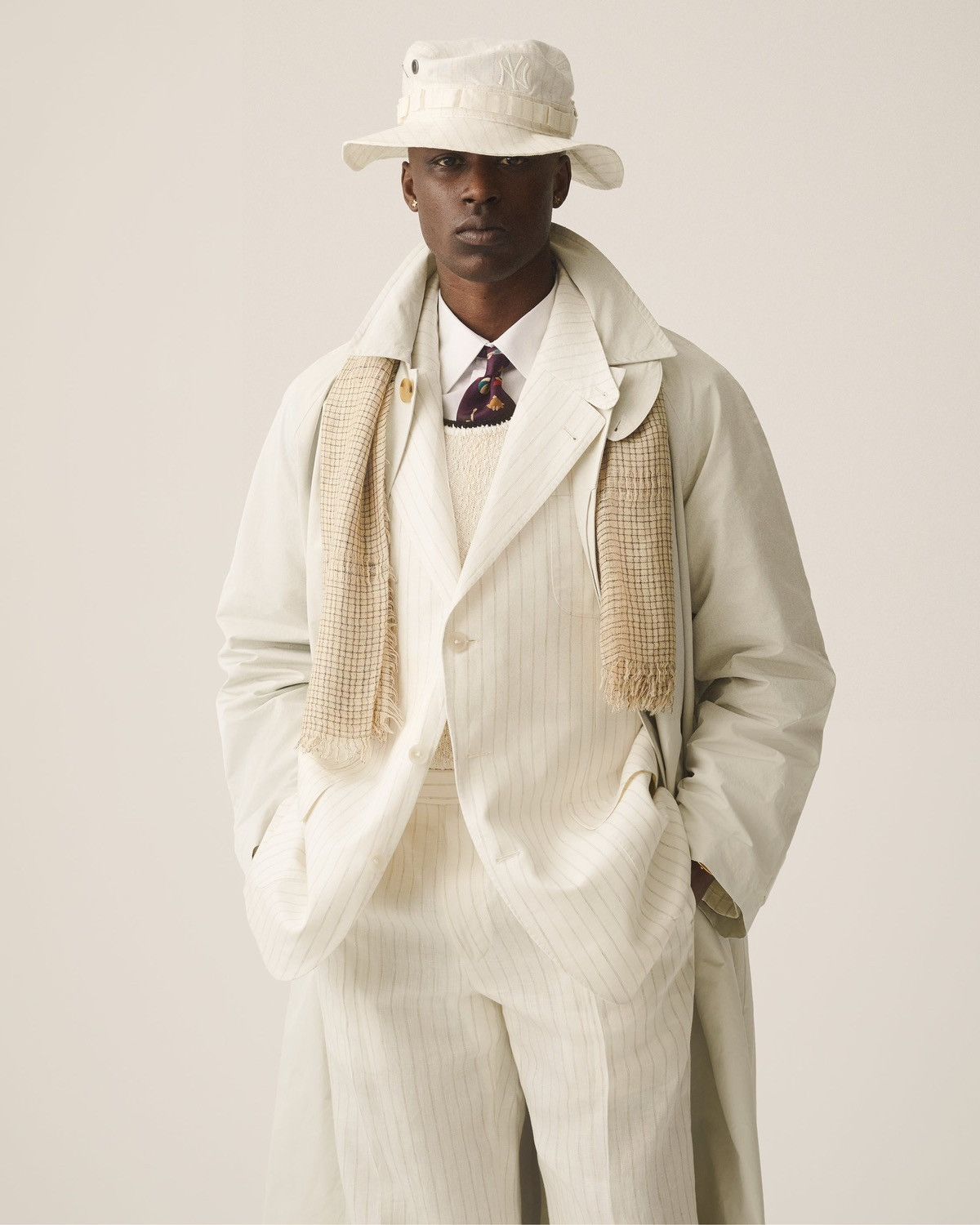 Aime Leon Dore Aime Leon Dore ALD / New Era Yankees Striped Linen Bucket Size ONE SIZE - 2 Thumbnail
