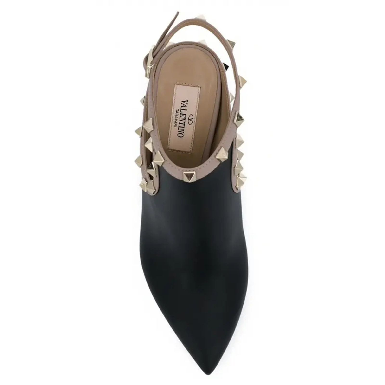 Valentino Rockstud Leather Stud Ankle Strap Heel Bootie Boot Pump 37 Size US 7 / IT 37 - 6 Thumbnail