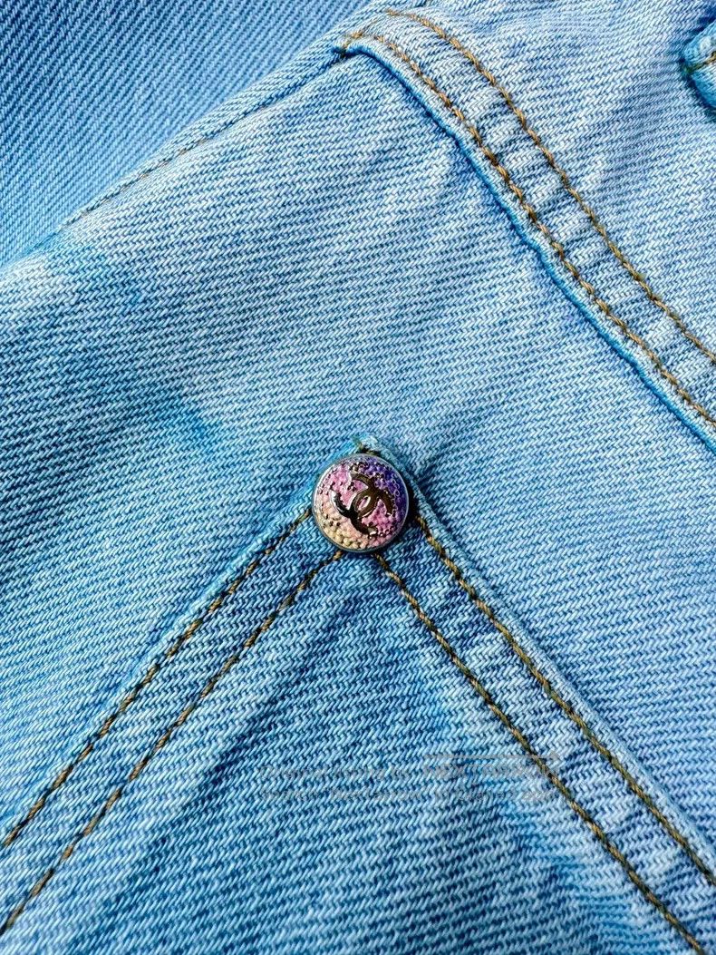 Chanel Chanel 24C early spring show blue gradient dyed jeans wide Size 26" / US 2 / IT 38 - 5 Thumbnail